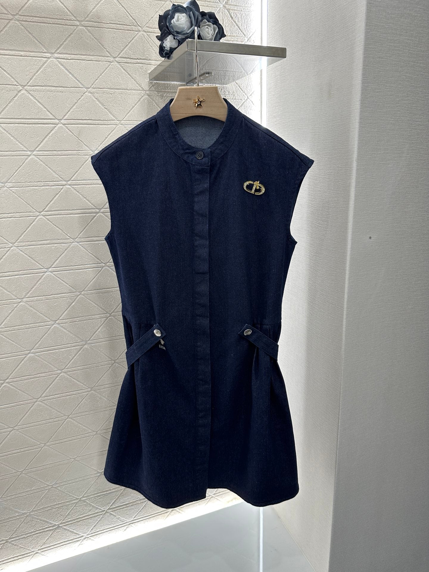D*♥2025 new products Denim dress with belt