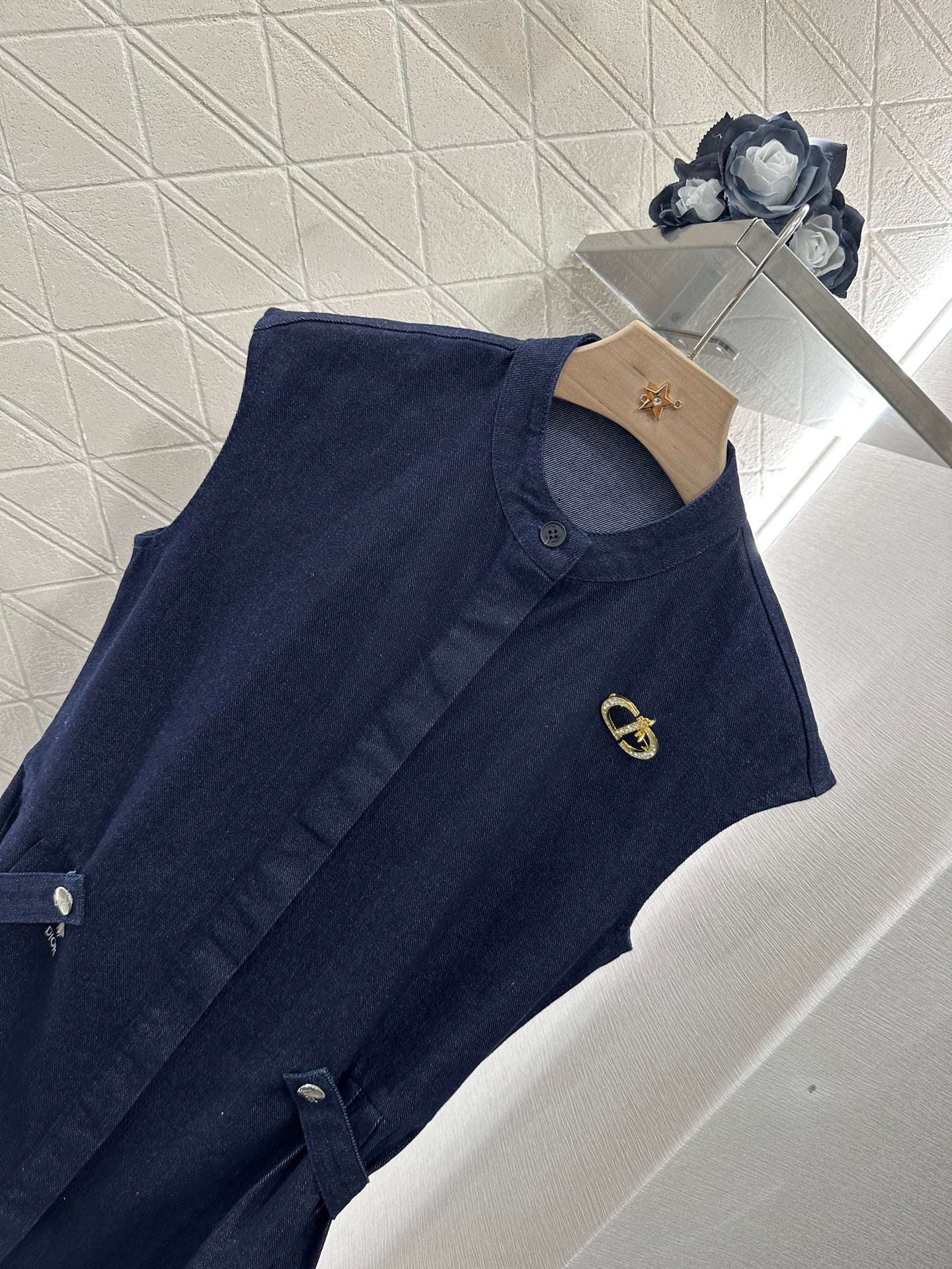 D*♥2025 new products Denim dress with belt