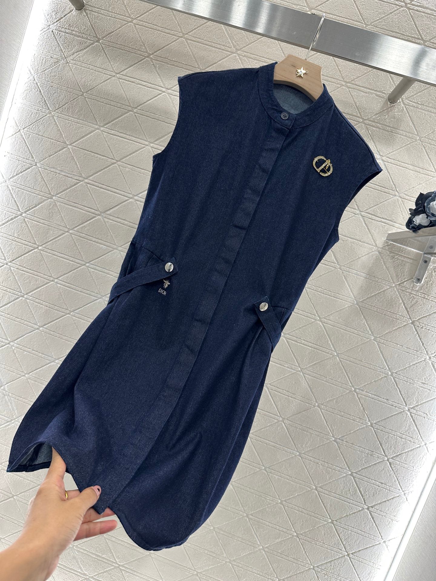 D*♥2025 new products Denim dress with belt
