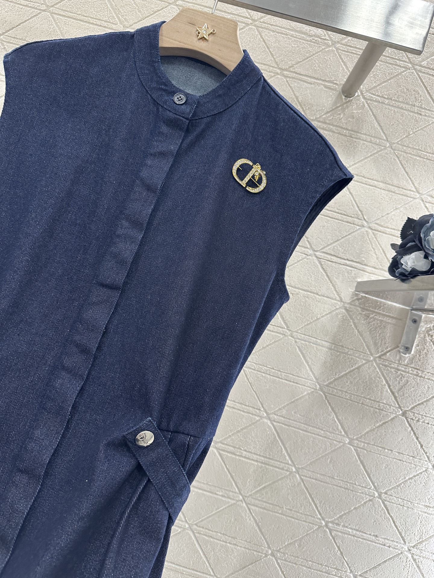 D*♥2025 new products Denim dress with belt