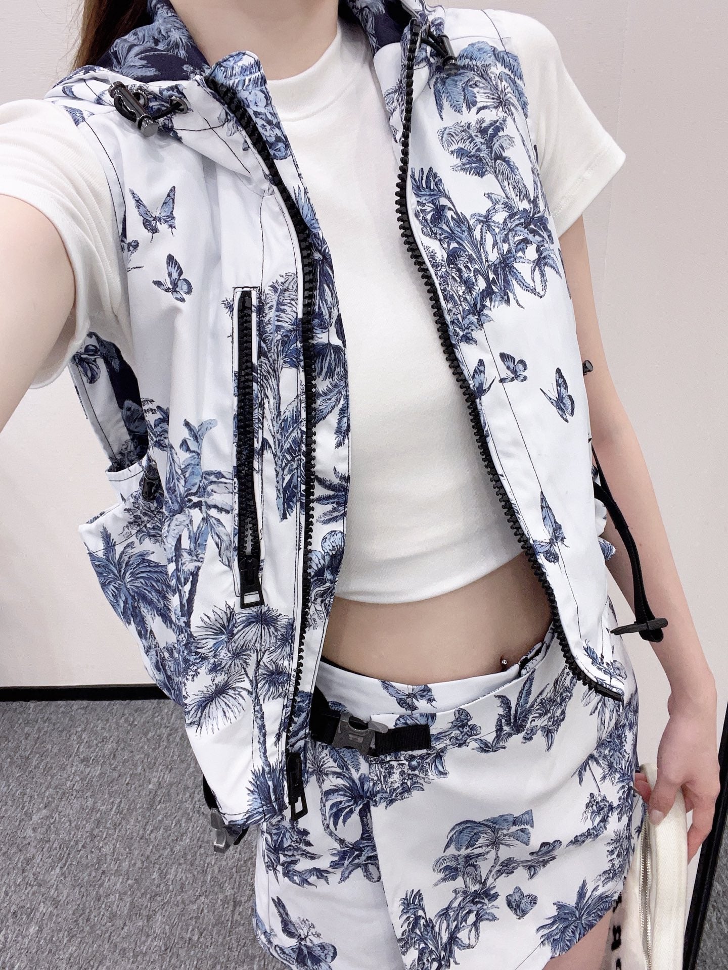 D*♥2025 new product Printed vest set