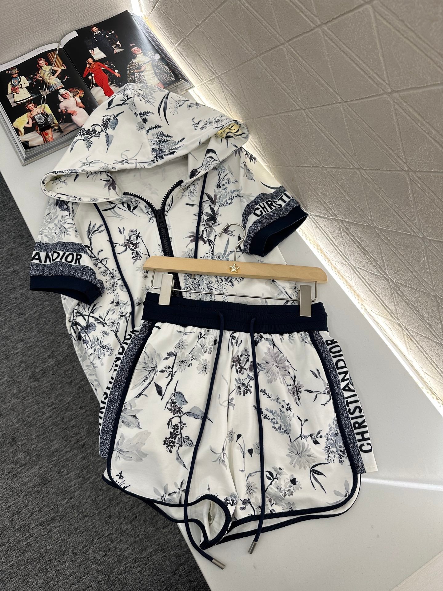 D*♥2025 new product Zipper shorts set