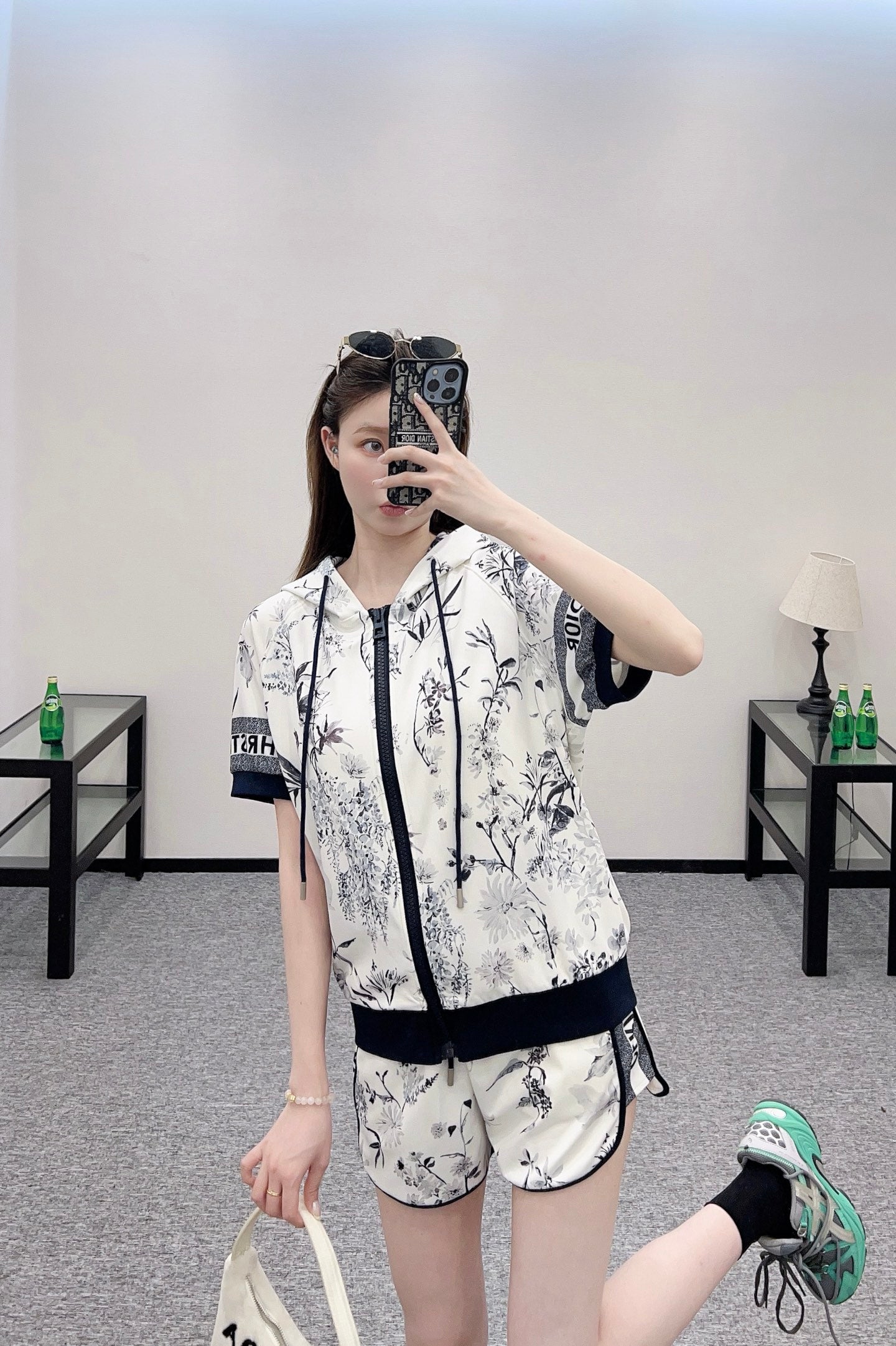 D*♥2025 new product Zipper shorts set