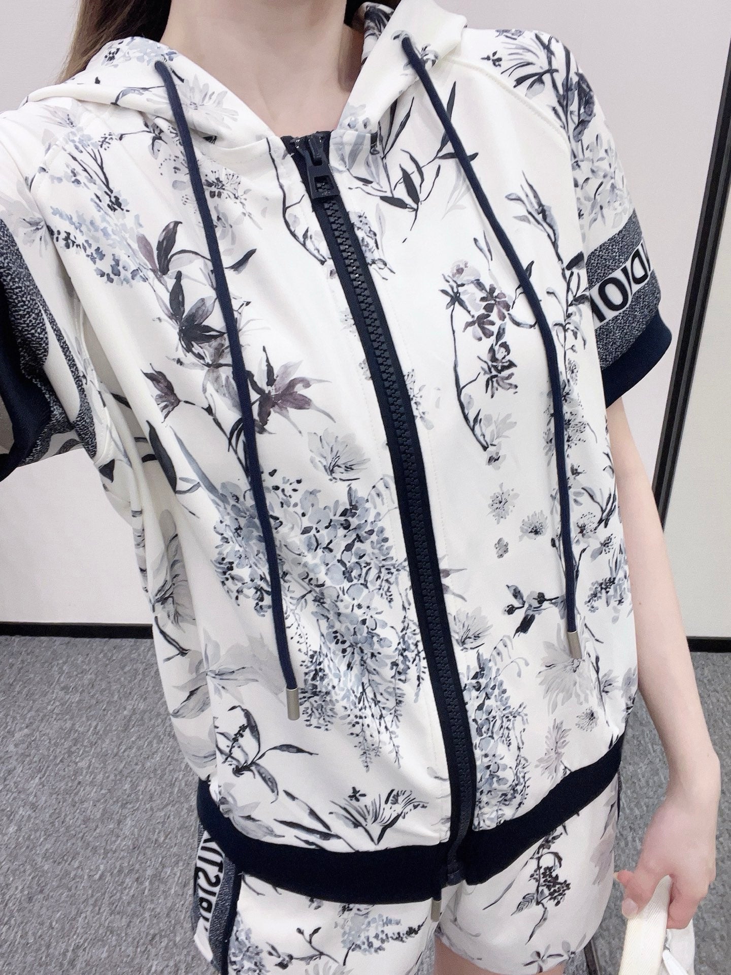 D*♥2025 new product Zipper shorts set