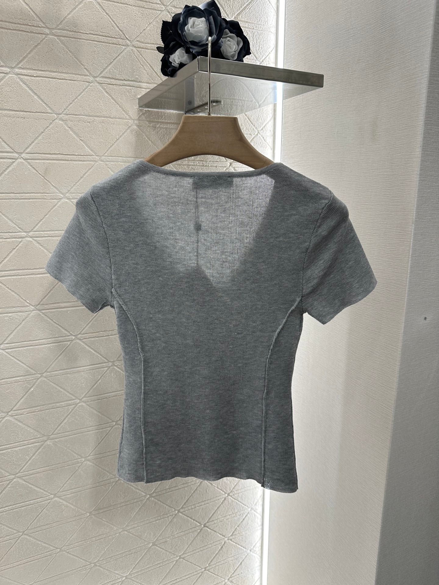 L*♥2025 new product Knitted short sleeves