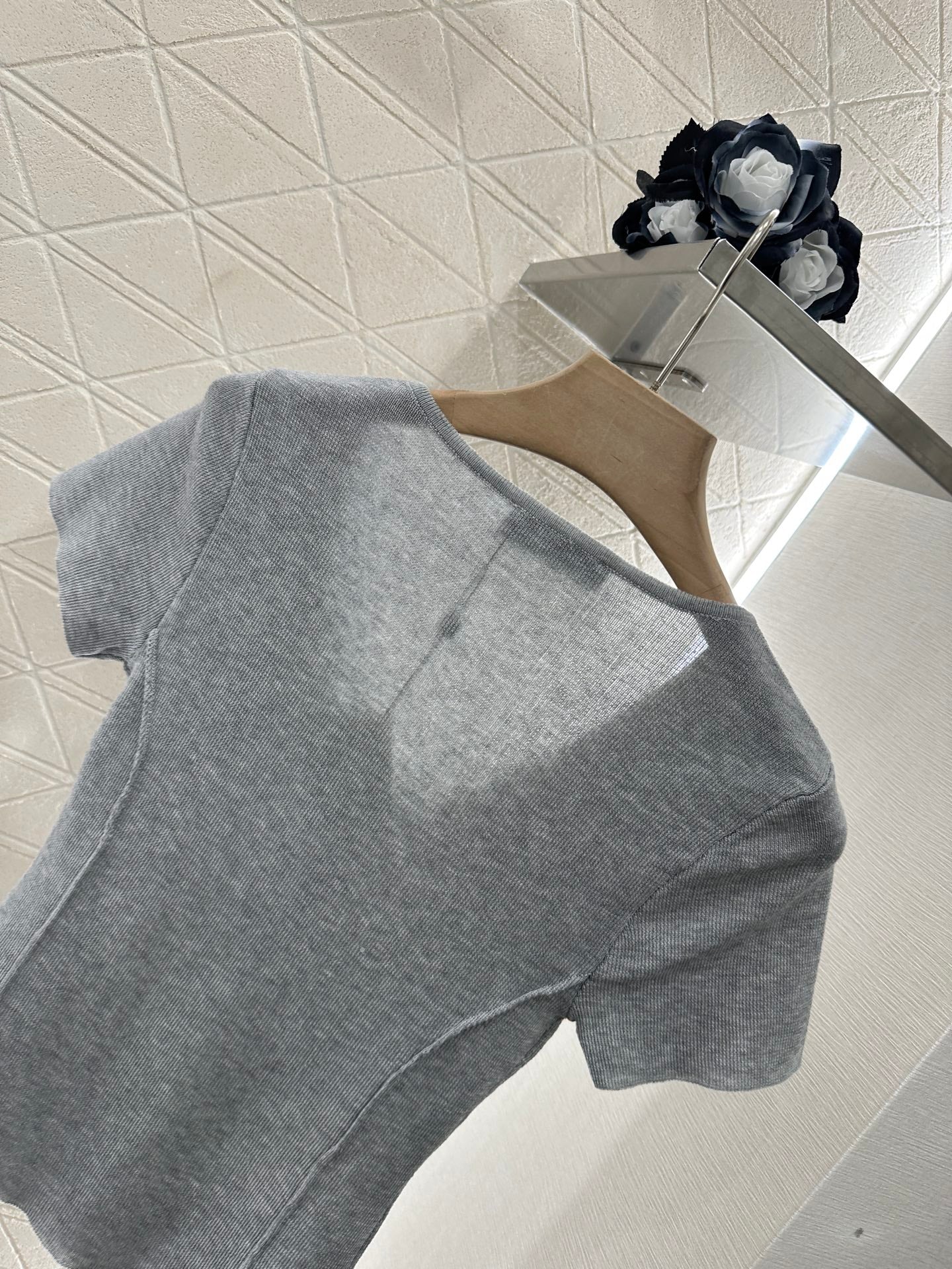 L*♥2025 new product Knitted short sleeves
