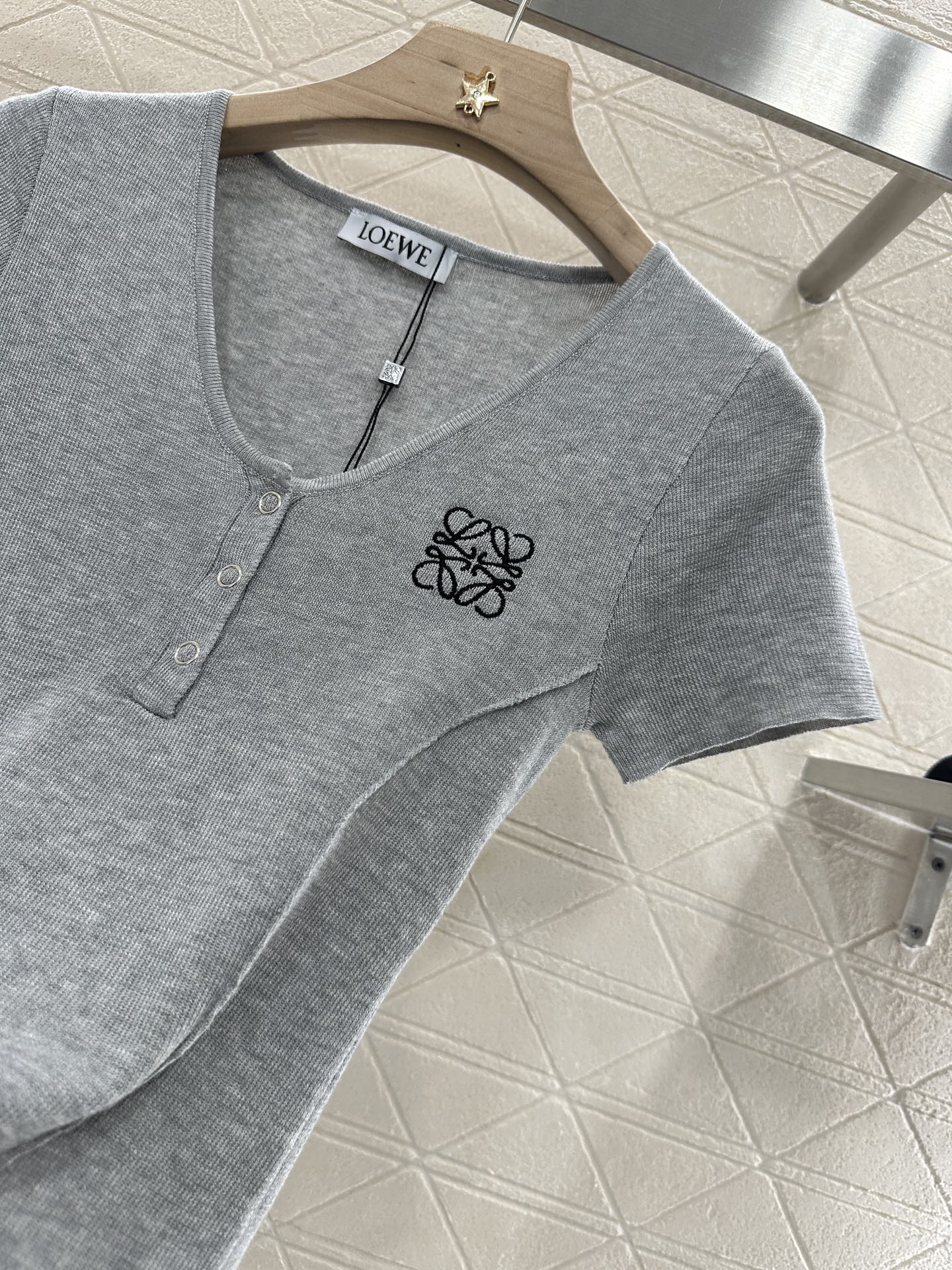L*♥2025 new product Knitted short sleeves