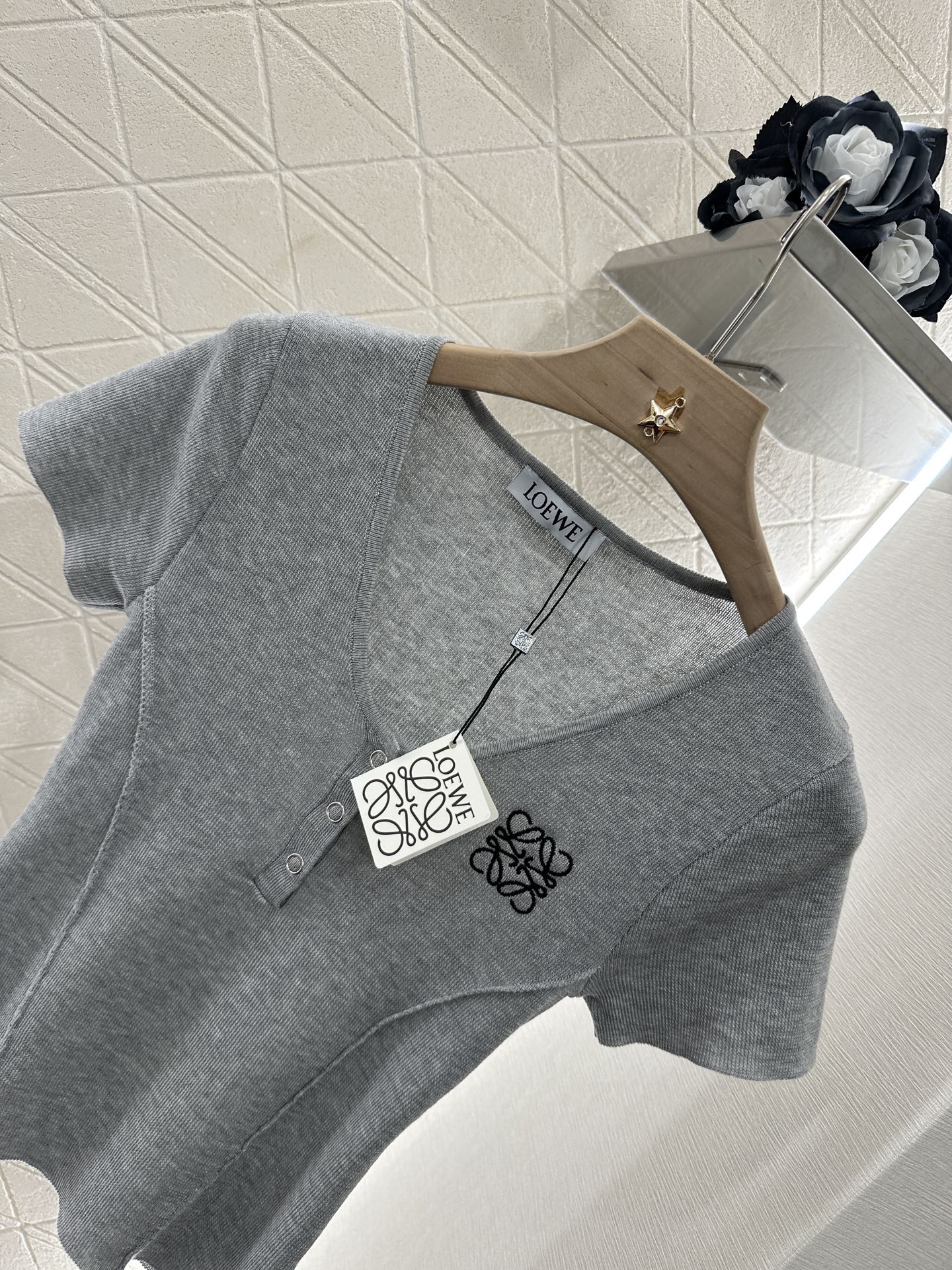 L*♥2025 new product Knitted short sleeves