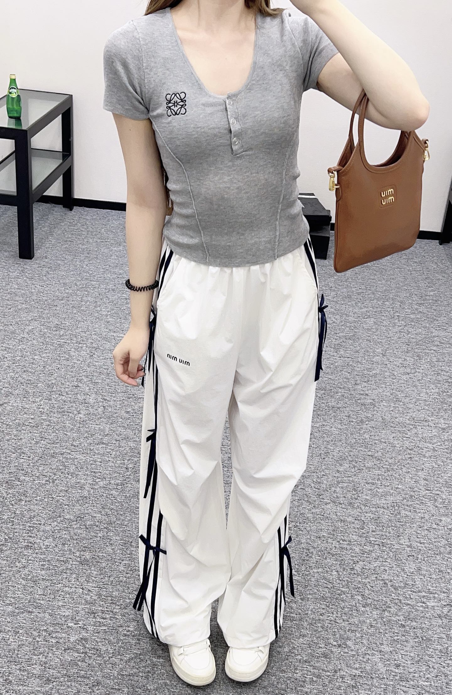 L*♥2025 new product Knitted short sleeves