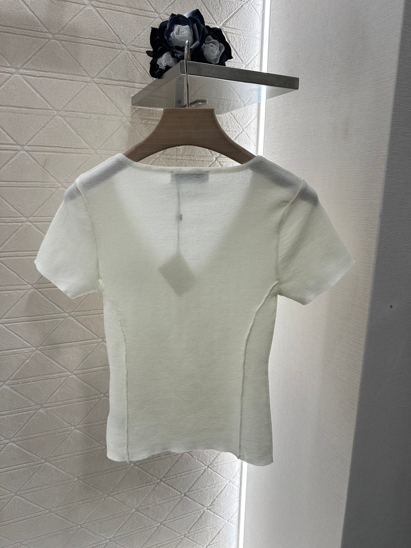 L*♥2025 new product Knitted short sleeves