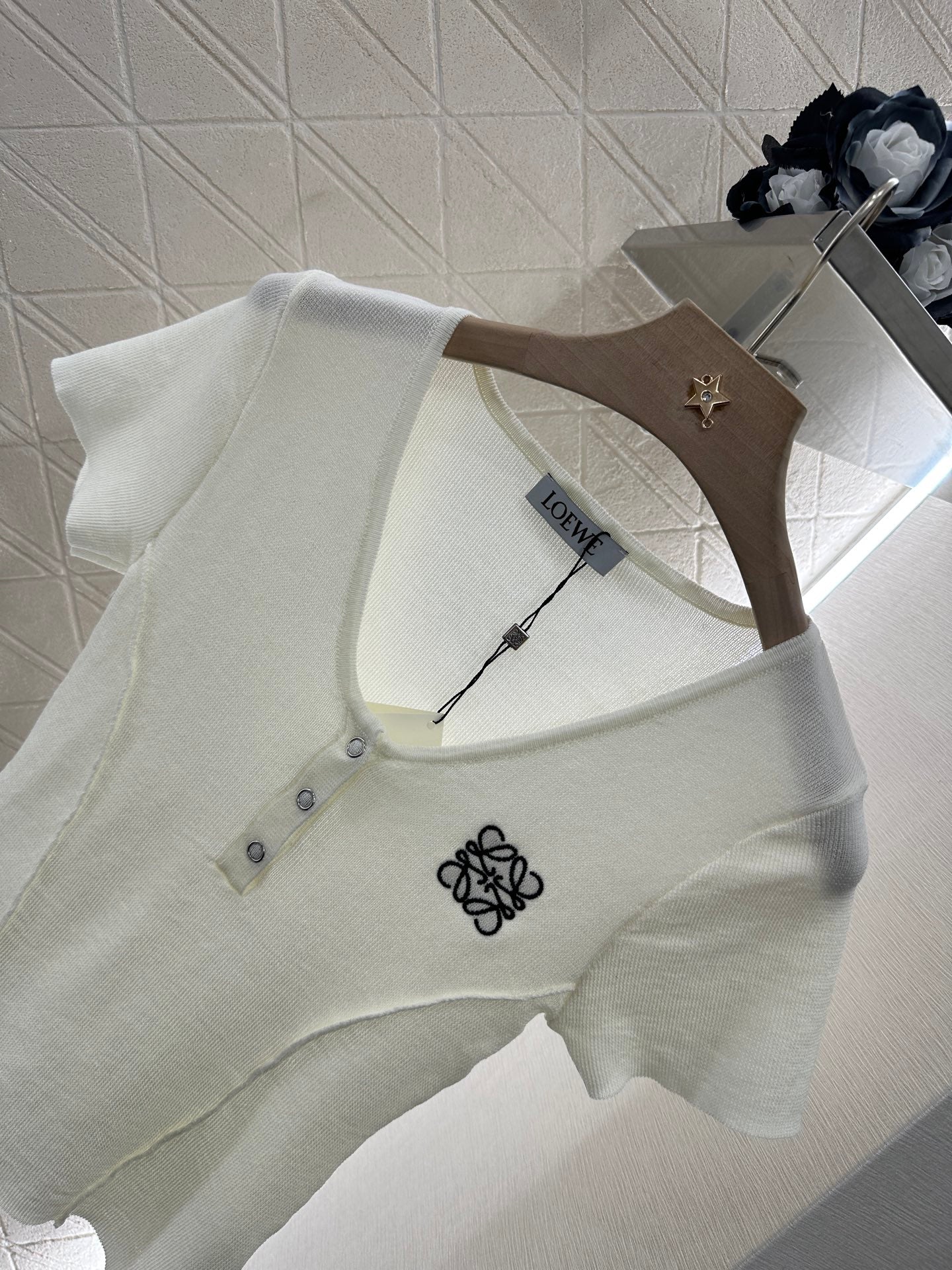 L*♥2025 new product Knitted short sleeves