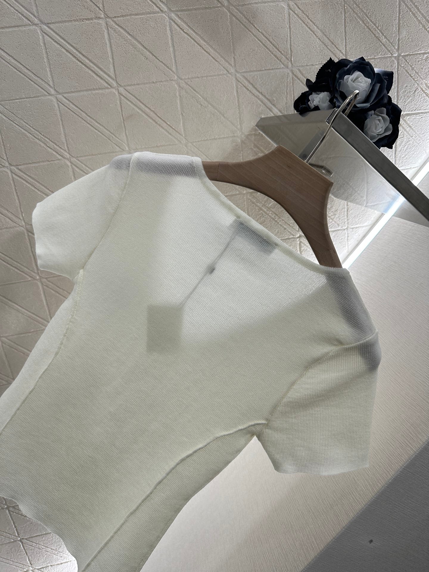 L*♥2025 new product Knitted short sleeves