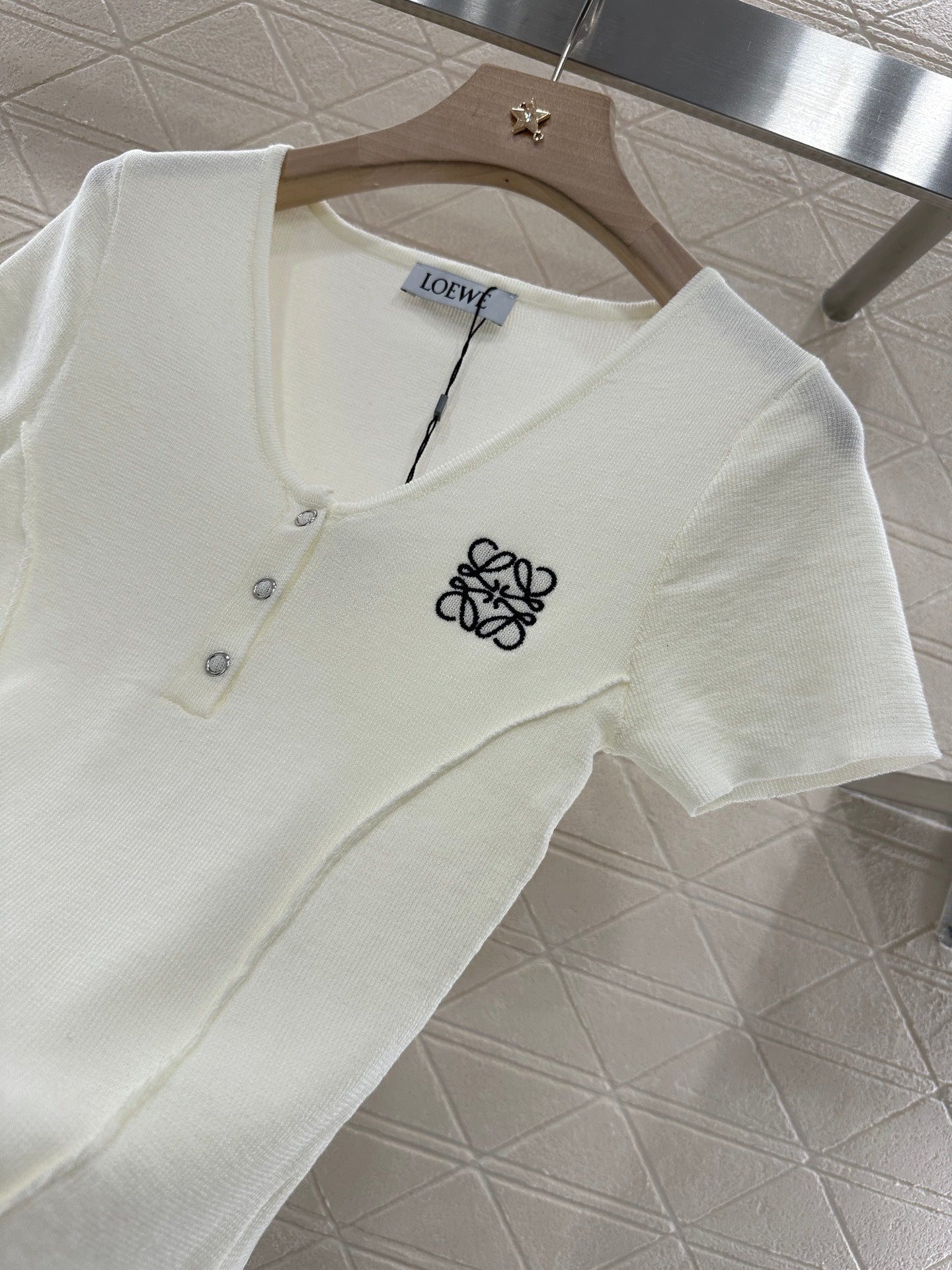 L*♥2025 new product Knitted short sleeves