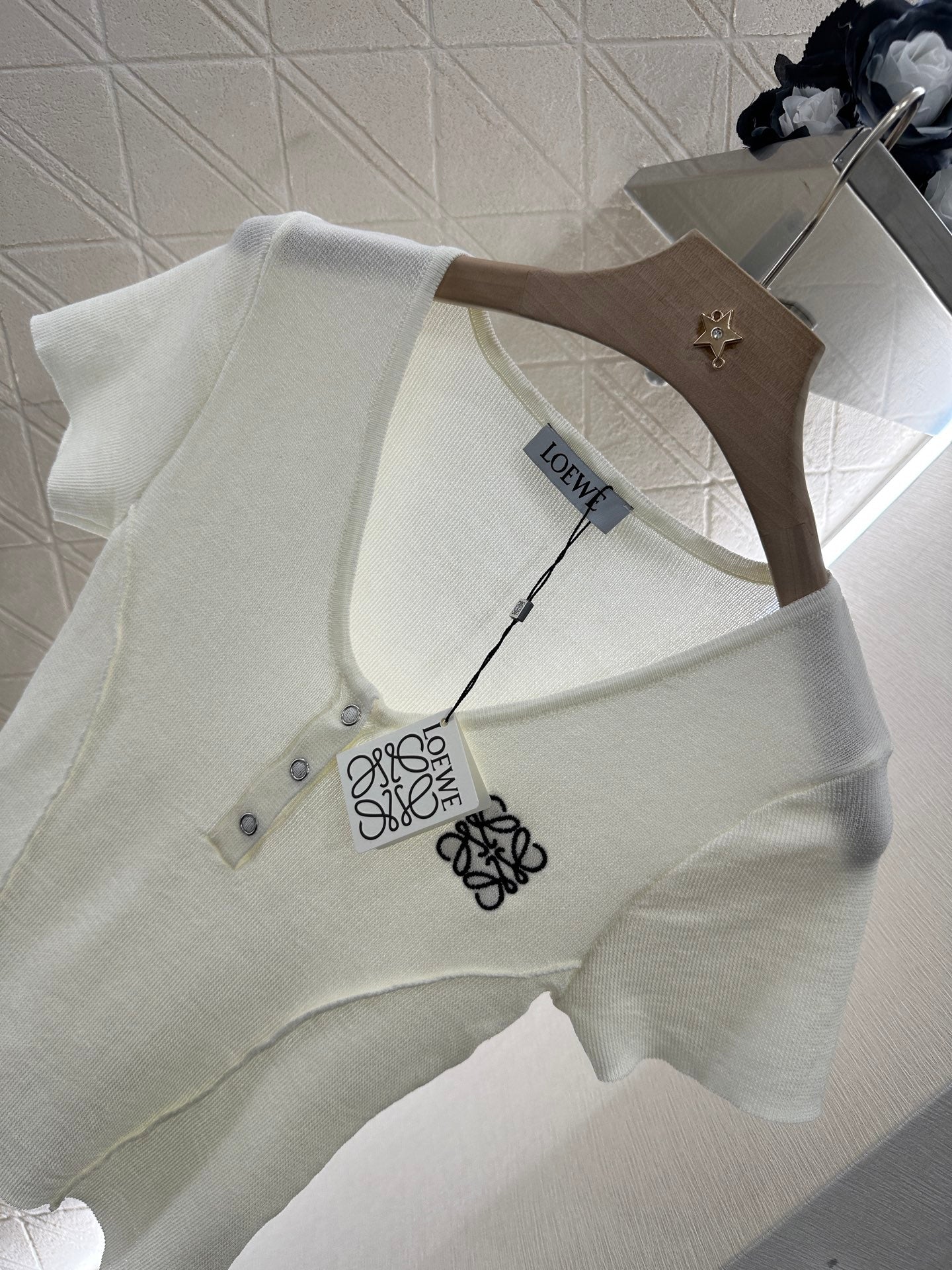 L*♥2025 new product Knitted short sleeves