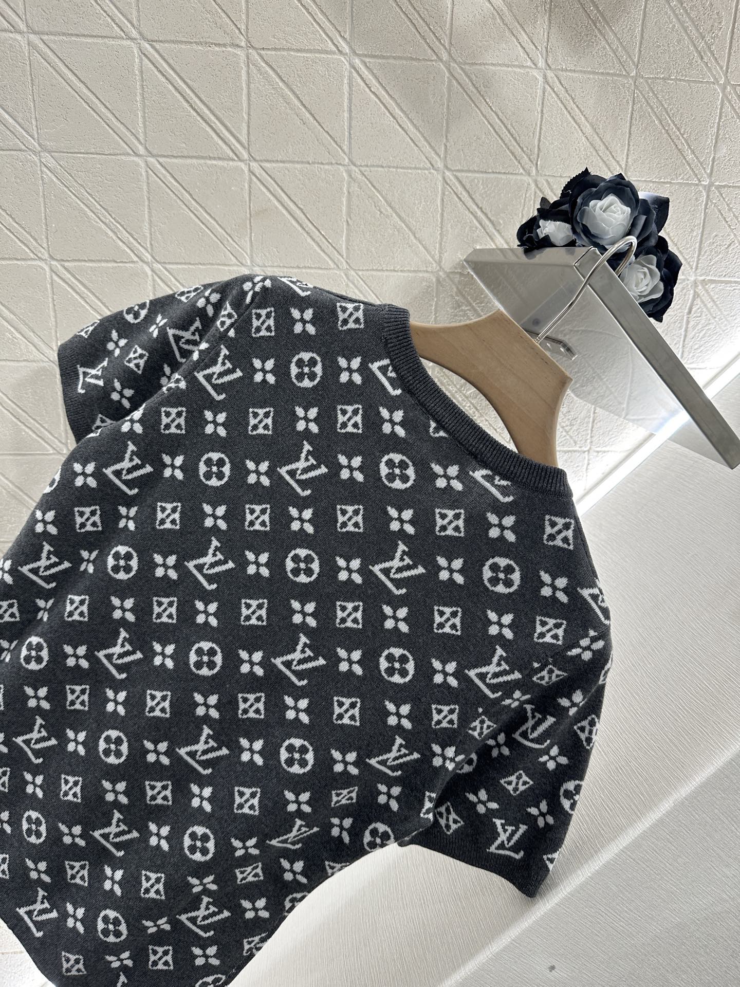 L*♥2025 new product Chain knitted short sleeves