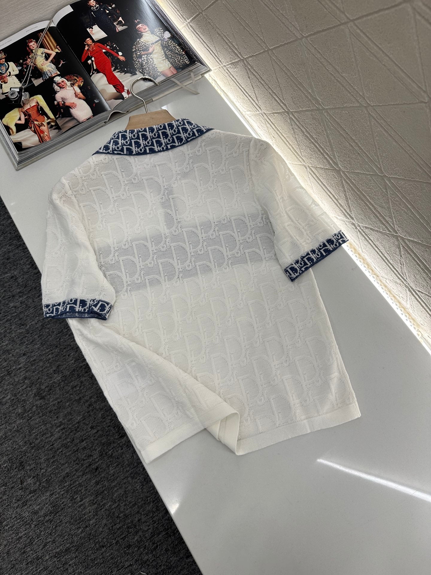 D*♥2025 new product Lapel knitted short sleeves