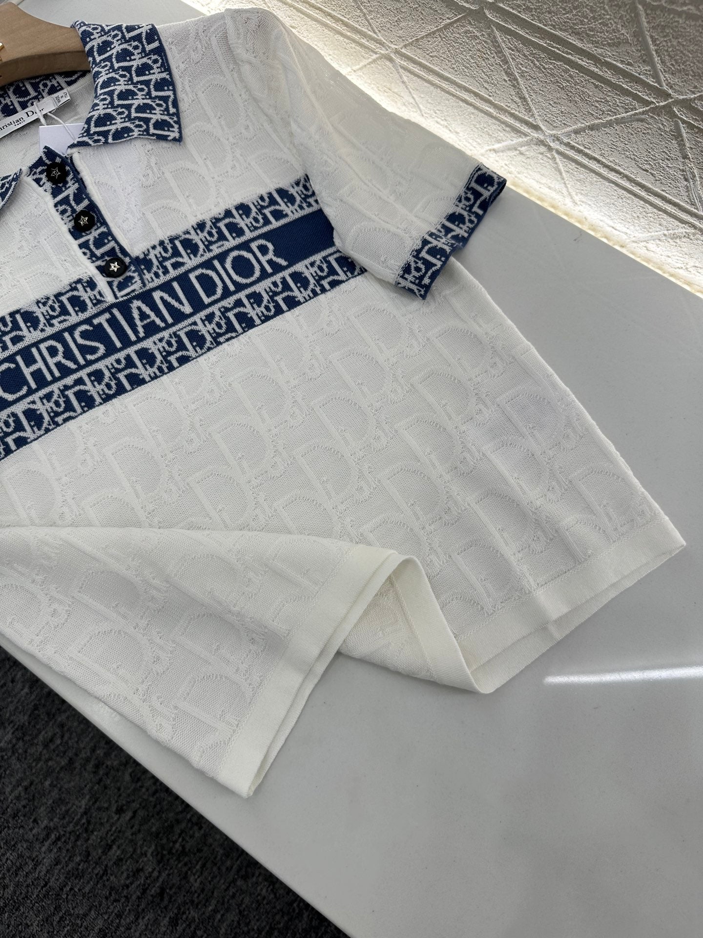 D*♥2025 new product Lapel knitted short sleeves