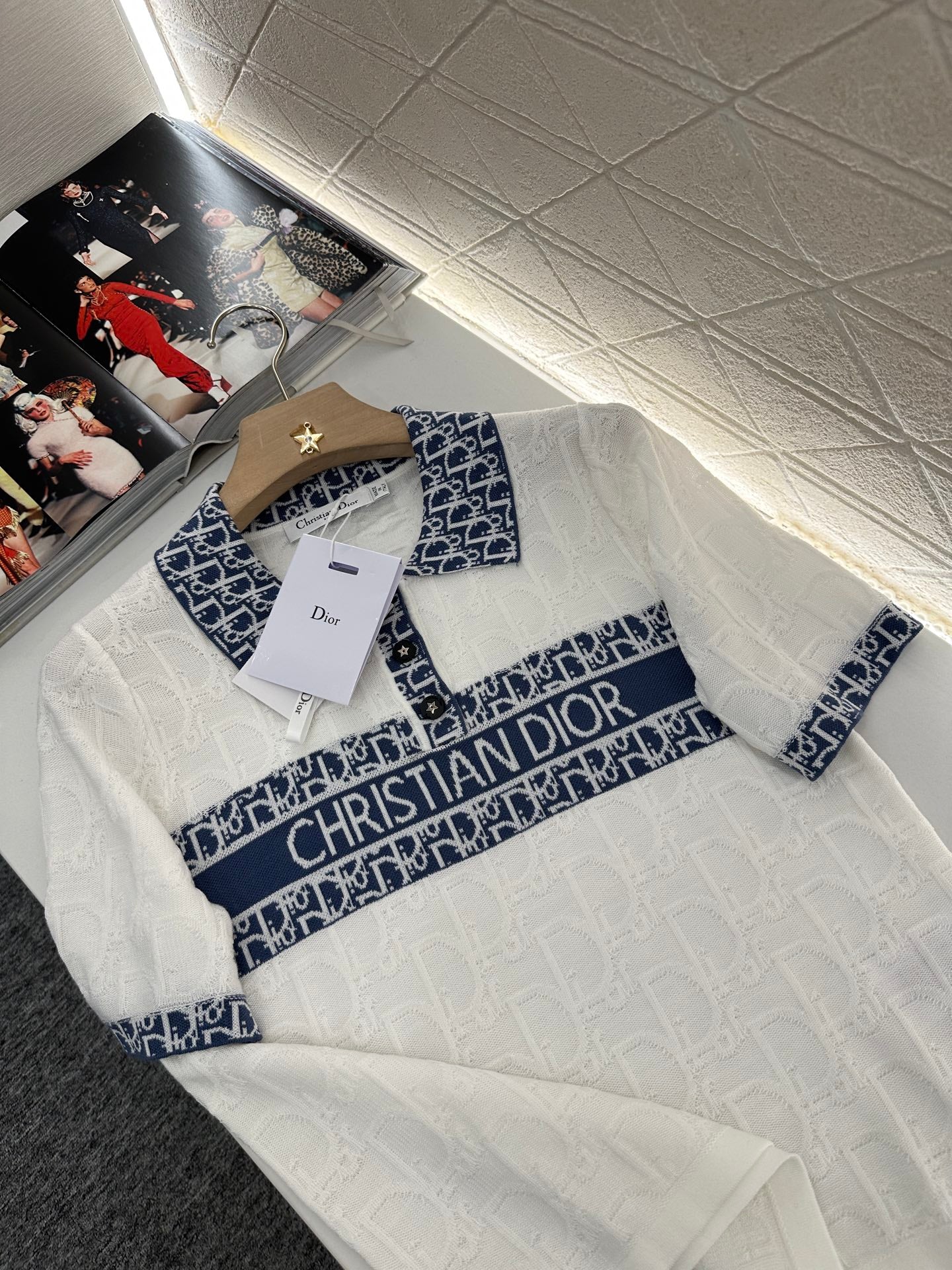 D*♥2025 new product Lapel knitted short sleeves