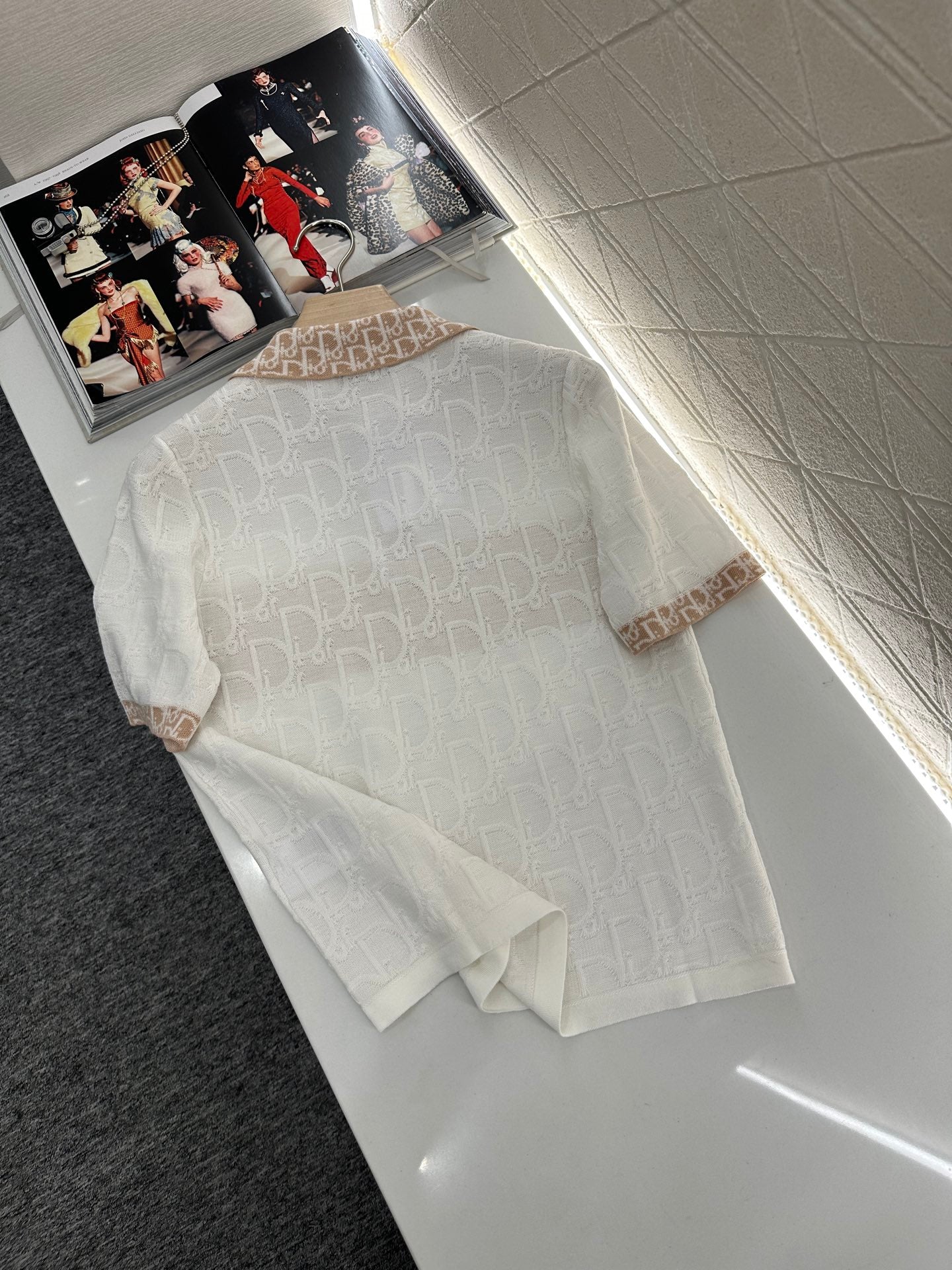 D*♥2025 new product Lapel knitted short sleeves