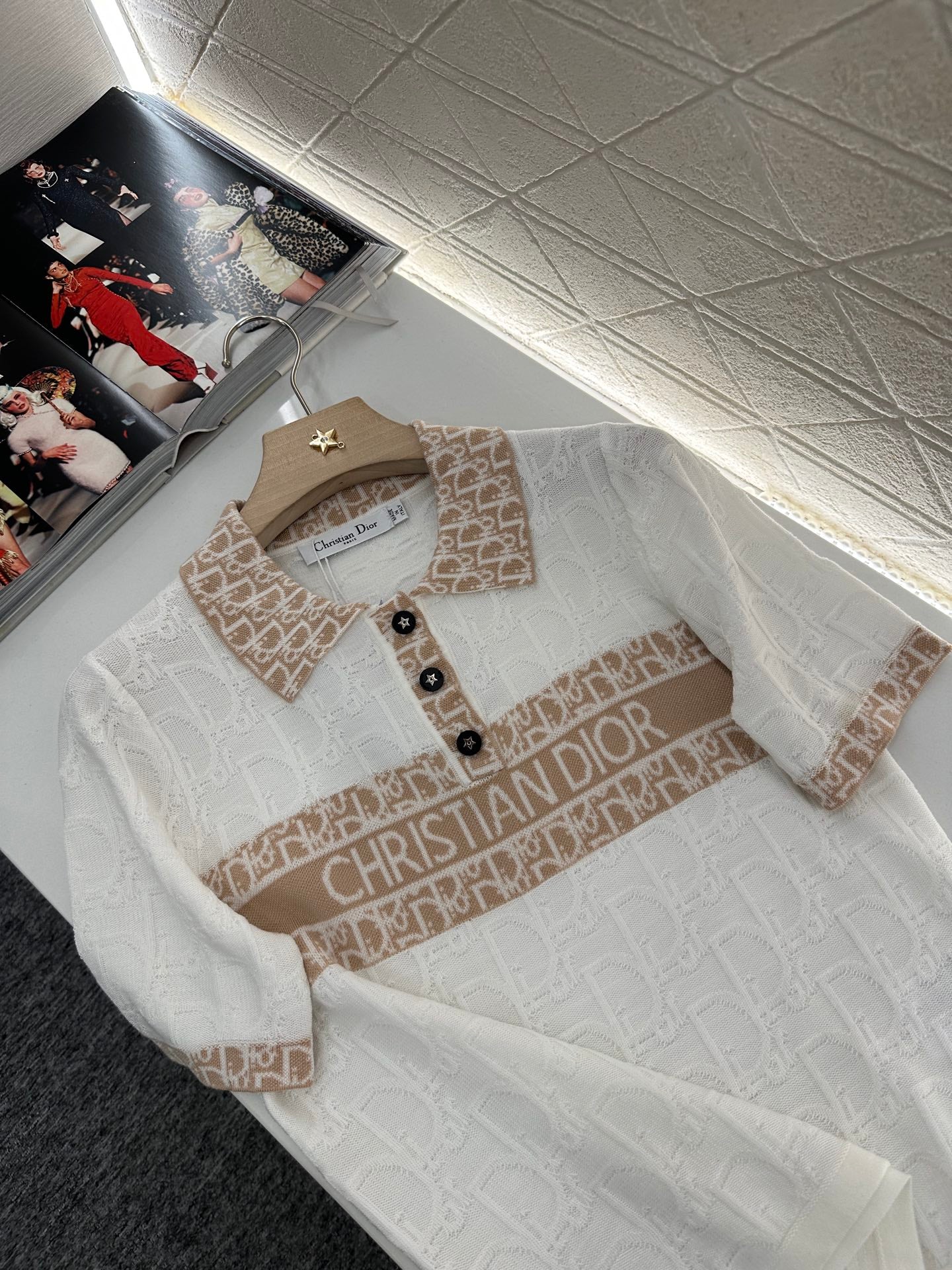 D*♥2025 new product Lapel knitted short sleeves