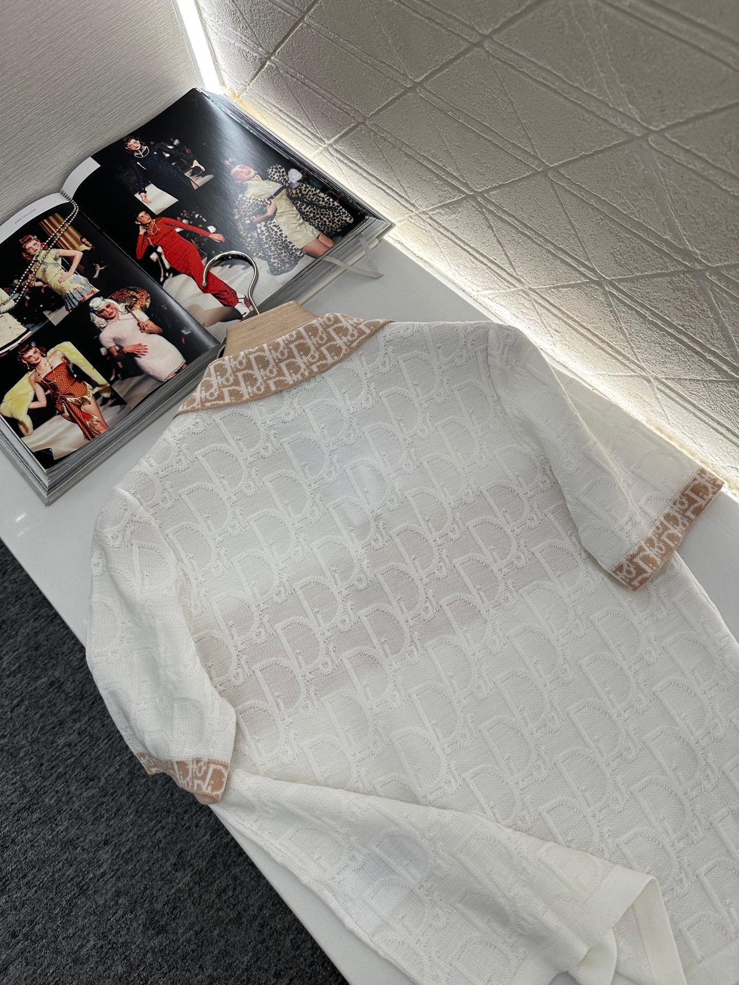 D*♥2025 new product Lapel knitted short sleeves