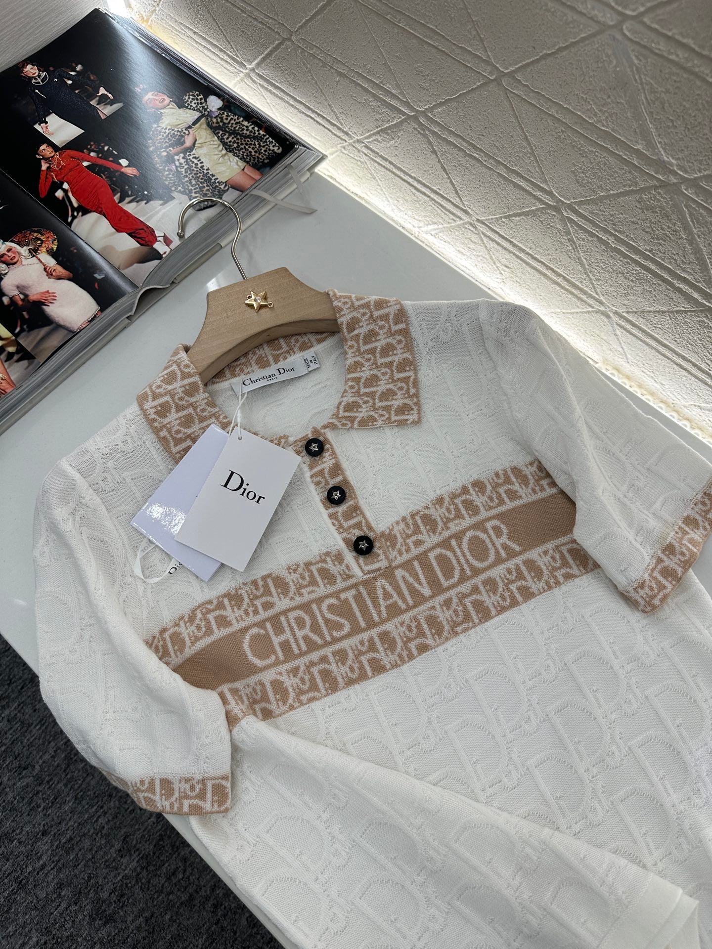 D*♥2025 new product Lapel knitted short sleeves