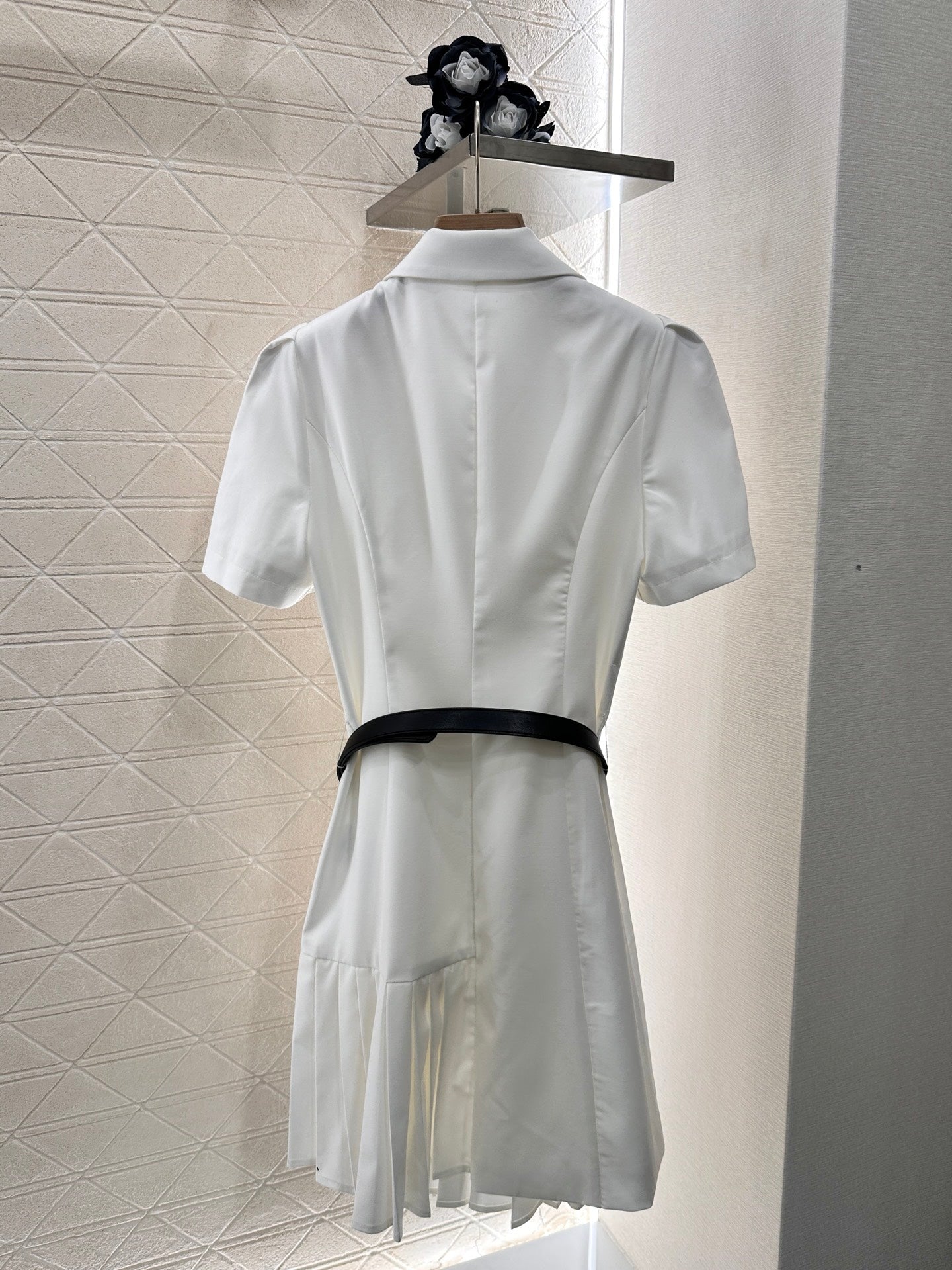 D*♥2025 new products Belt pleated dress