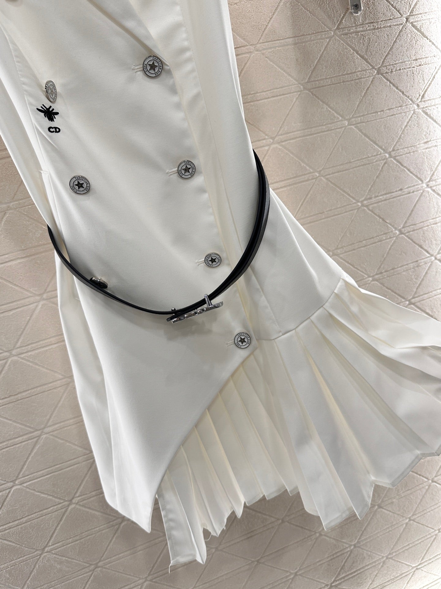 D*♥2025 new products Belt pleated dress