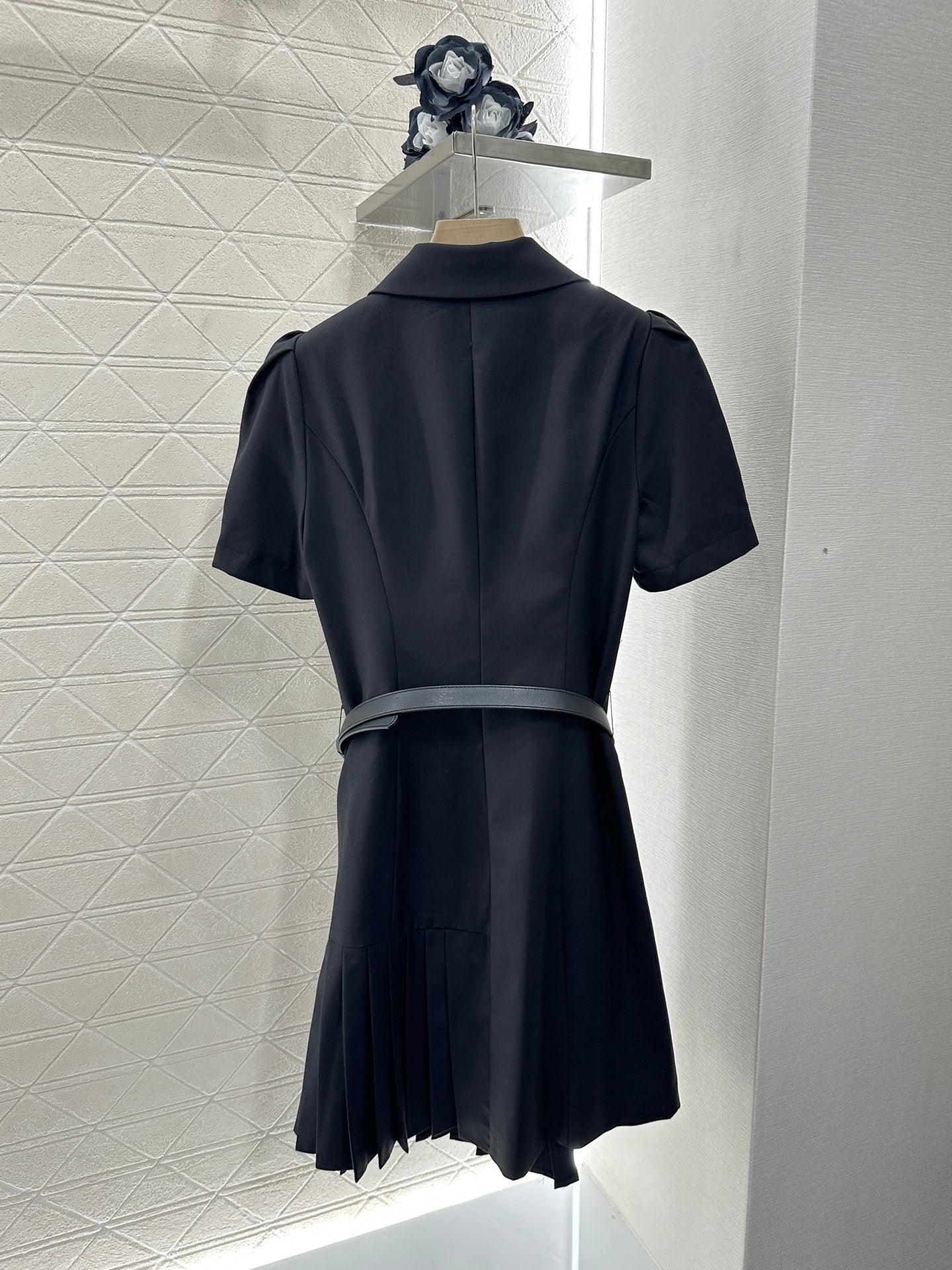 D*♥2025 new products Belt pleated dress