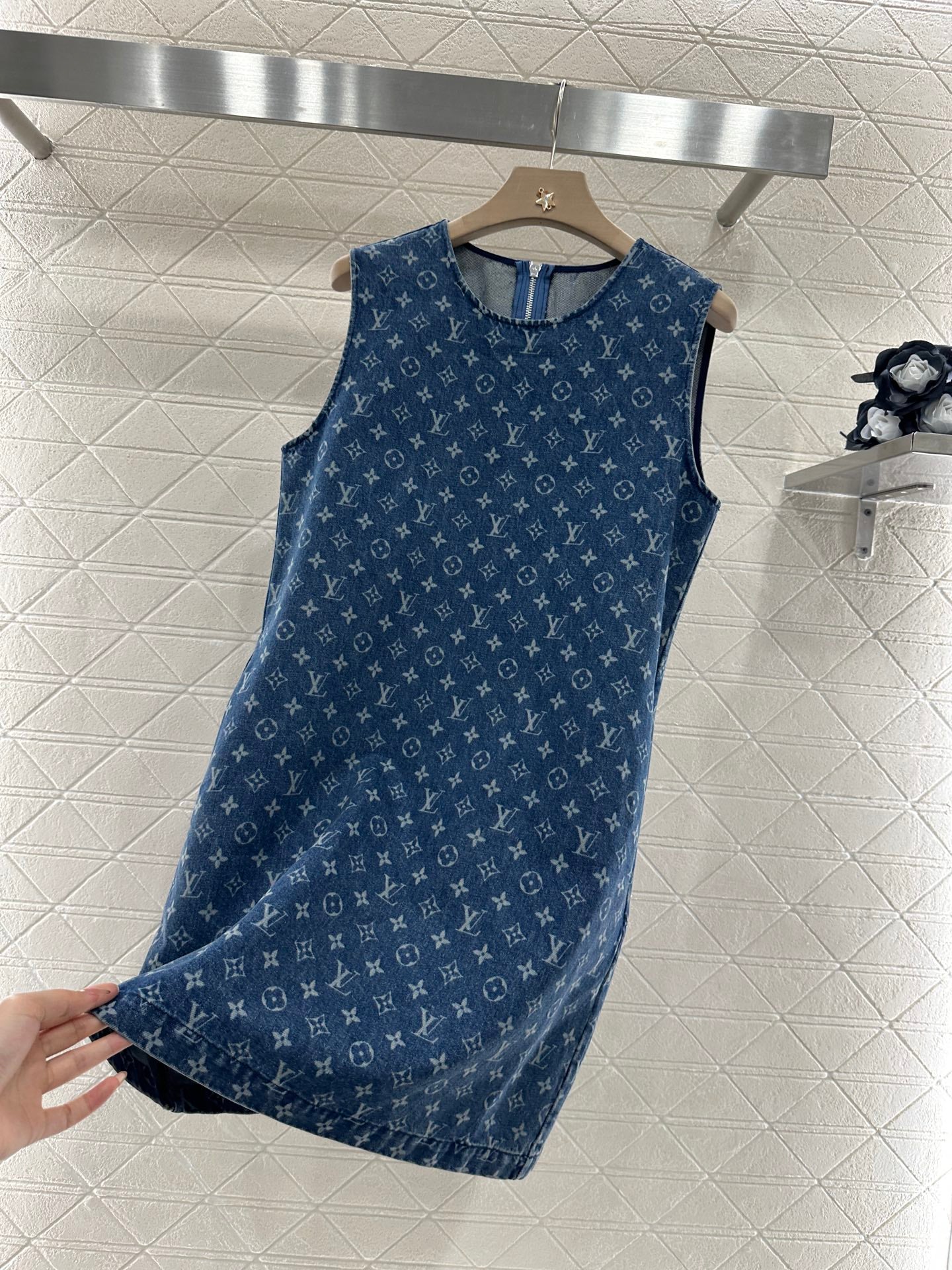 Louis*♥2025 new product Denim vest skirt