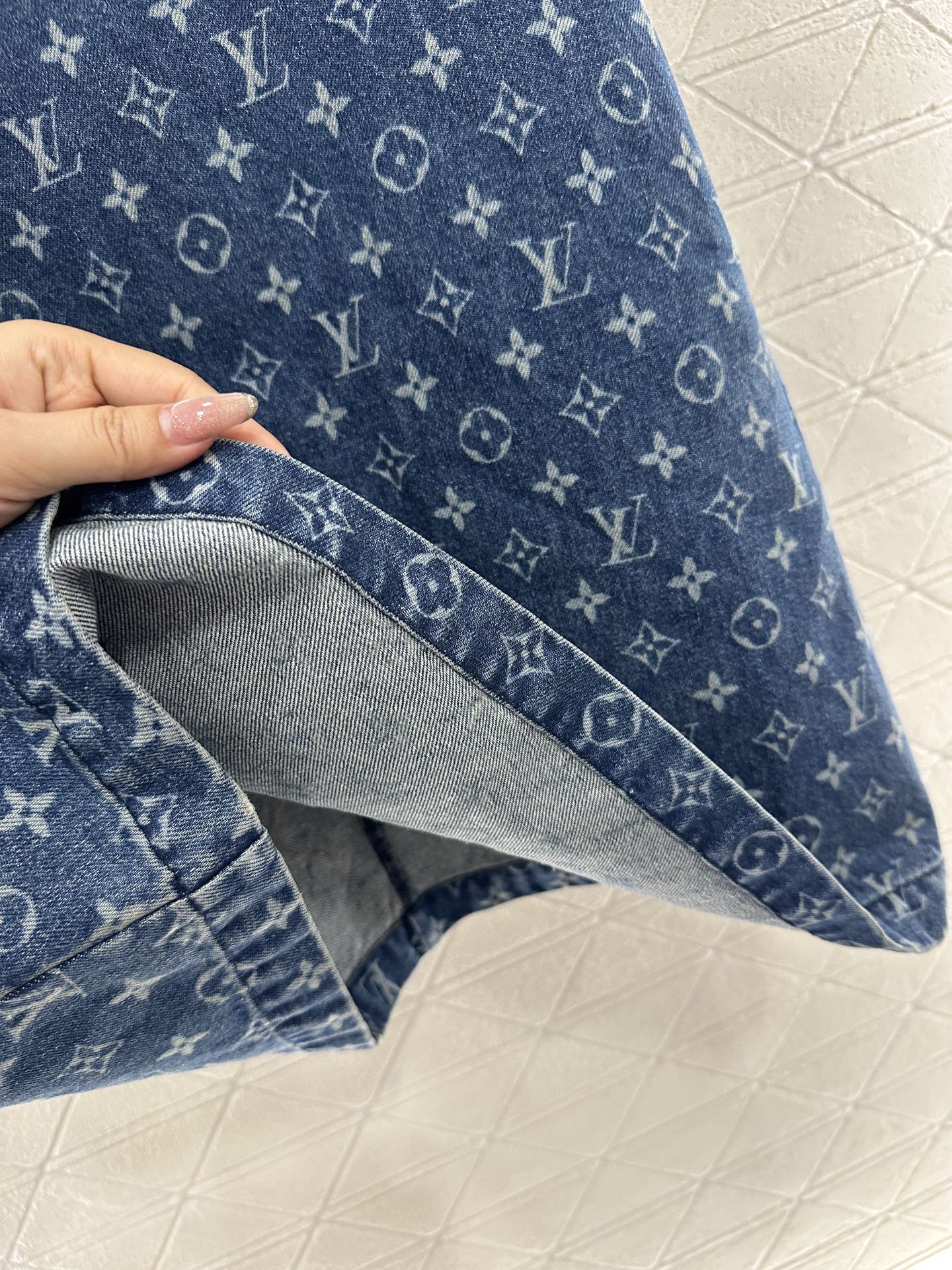 Louis*♥2025 new product Denim vest skirt