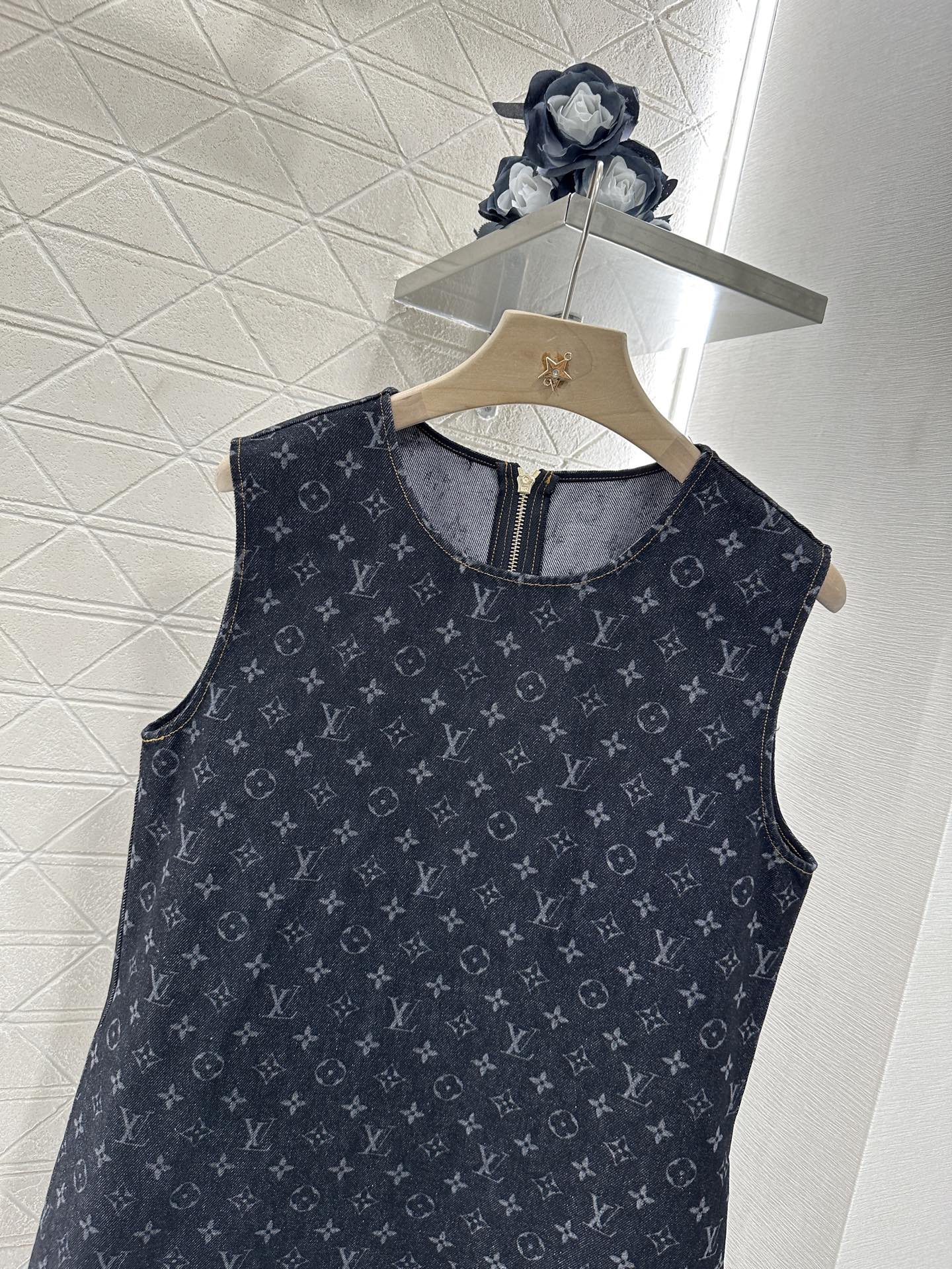 Louis*♥2025 new product Denim vest skirt