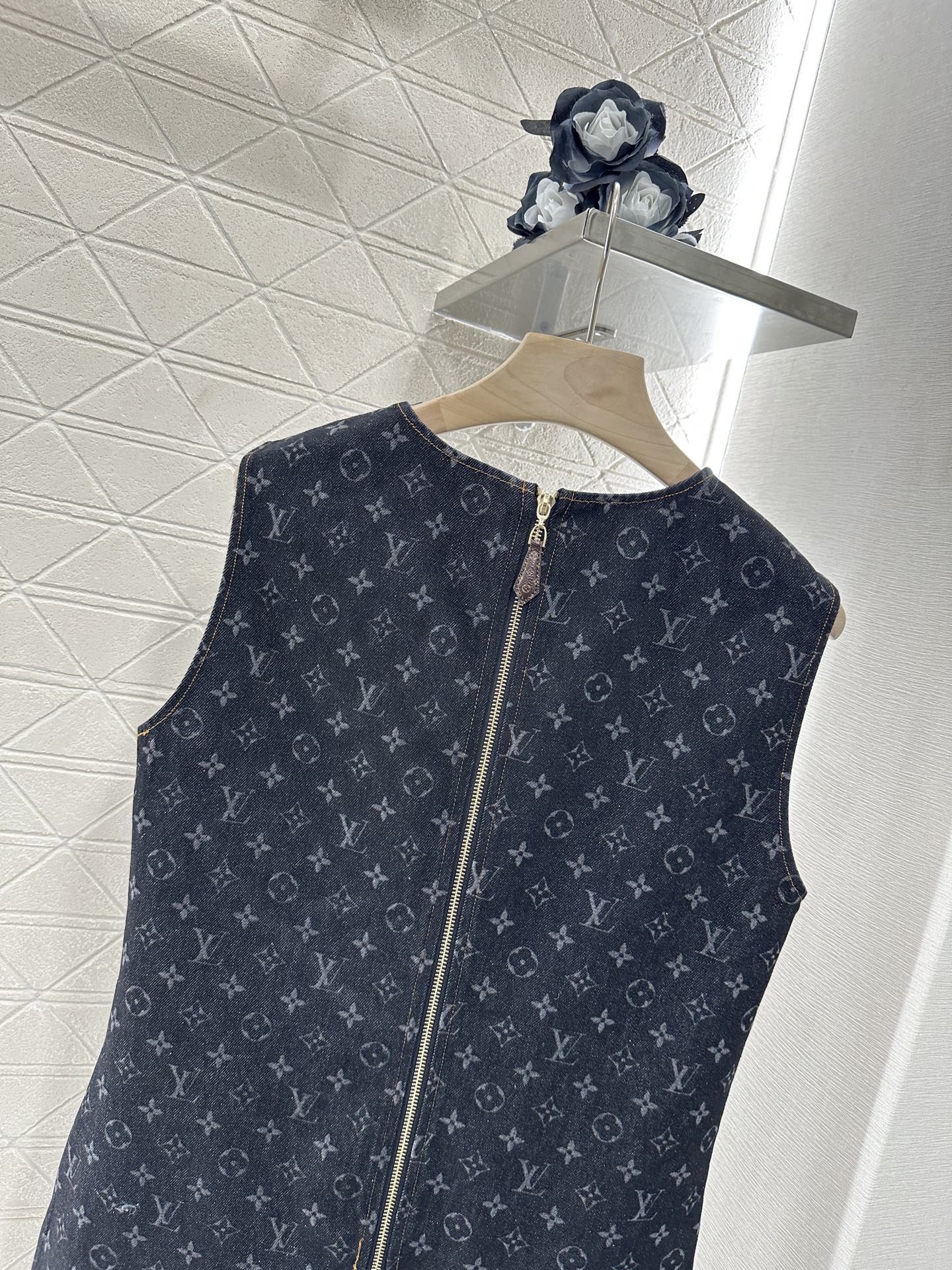 Louis*♥2025 new product Denim vest skirt