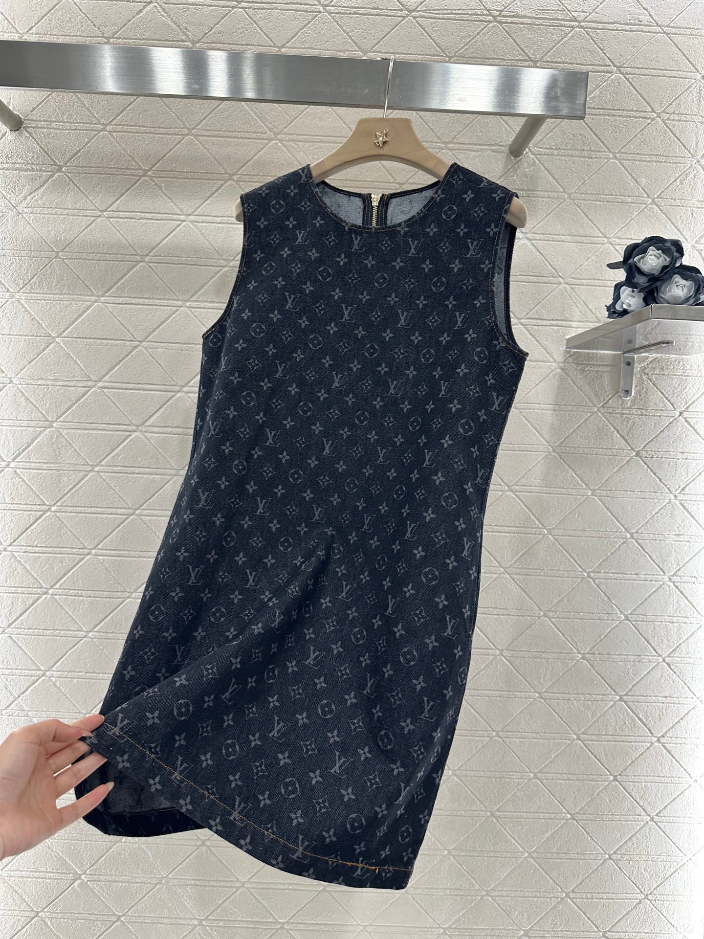 Louis*♥2025 new product Denim vest skirt