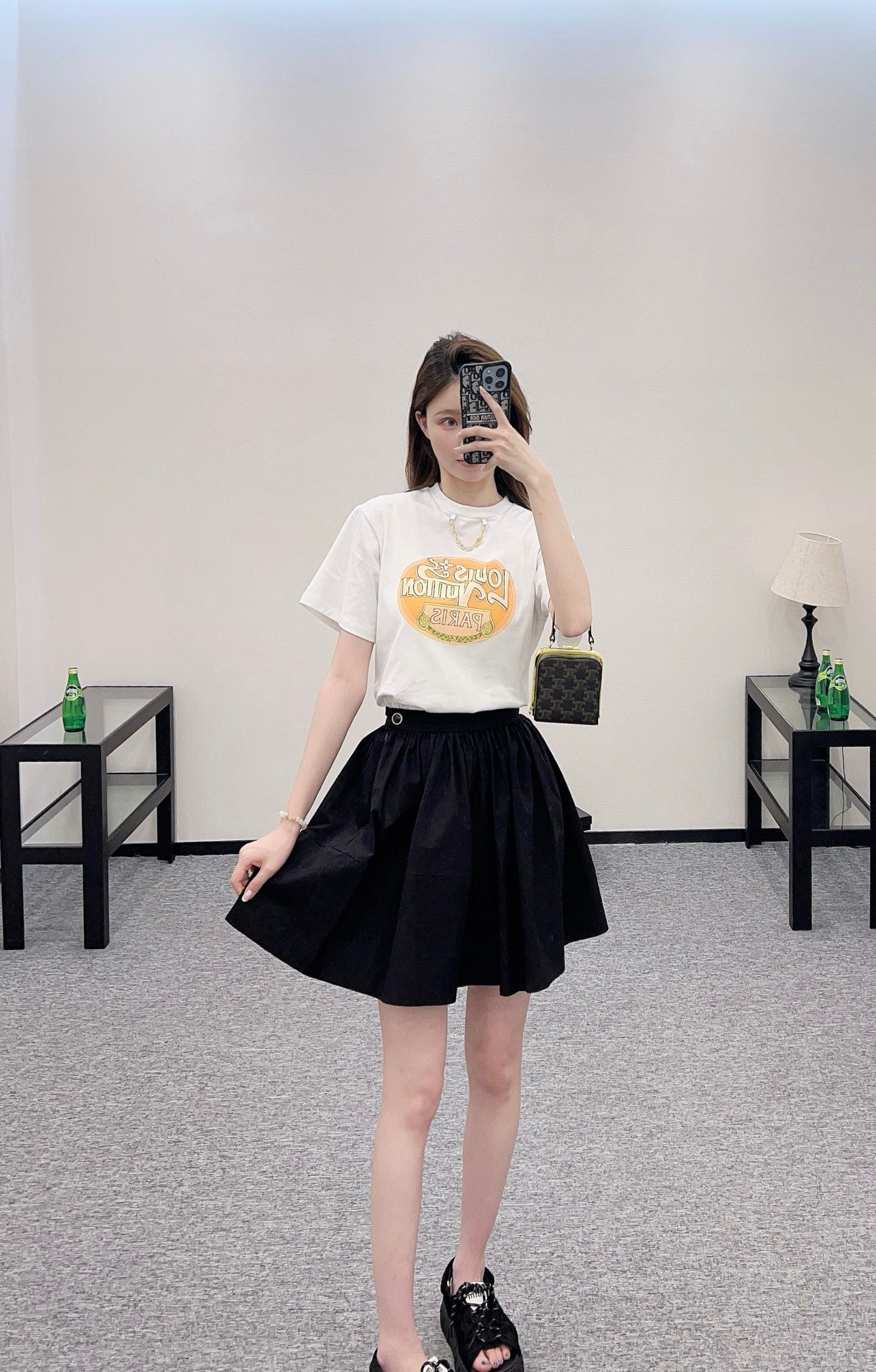 Louis*♥2025 new product Waist-length umbrella skirt