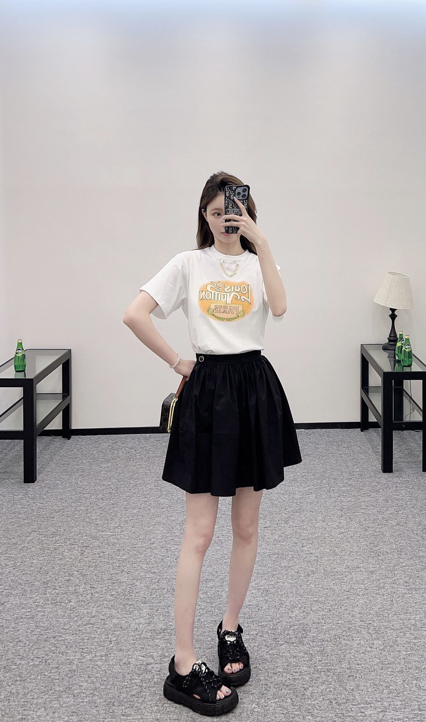 Louis*♥2025 new product Waist-length umbrella skirt