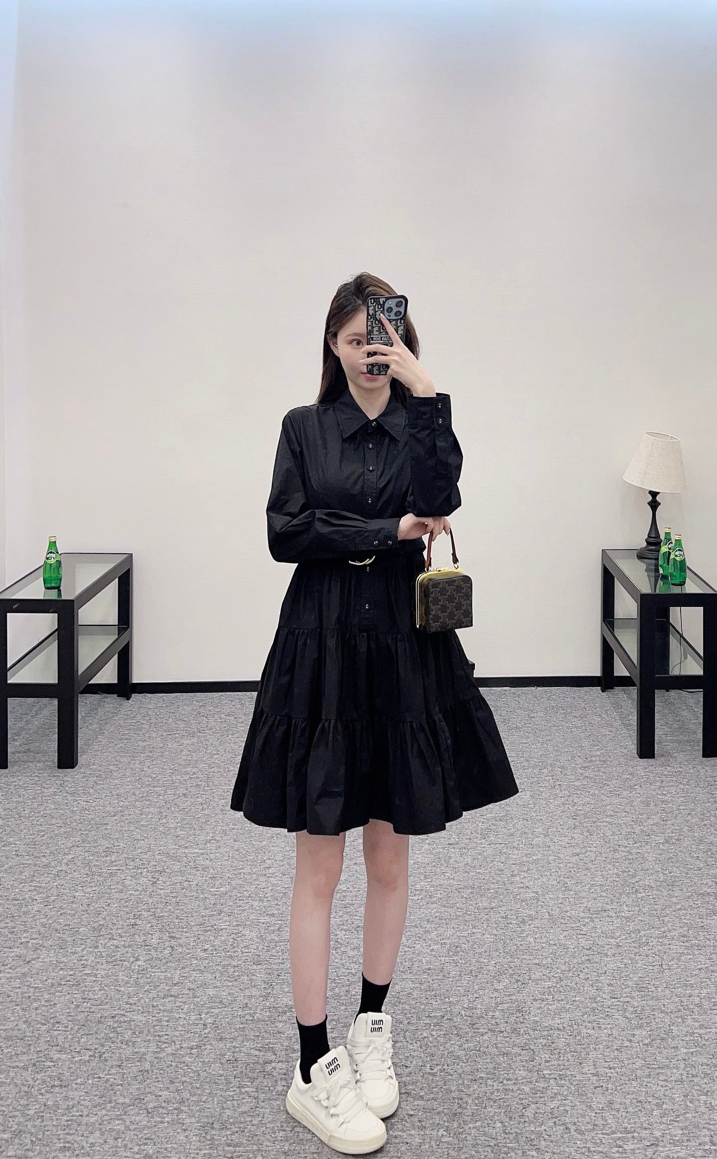 Louis *♥2025 new arrivals Layered belt dress