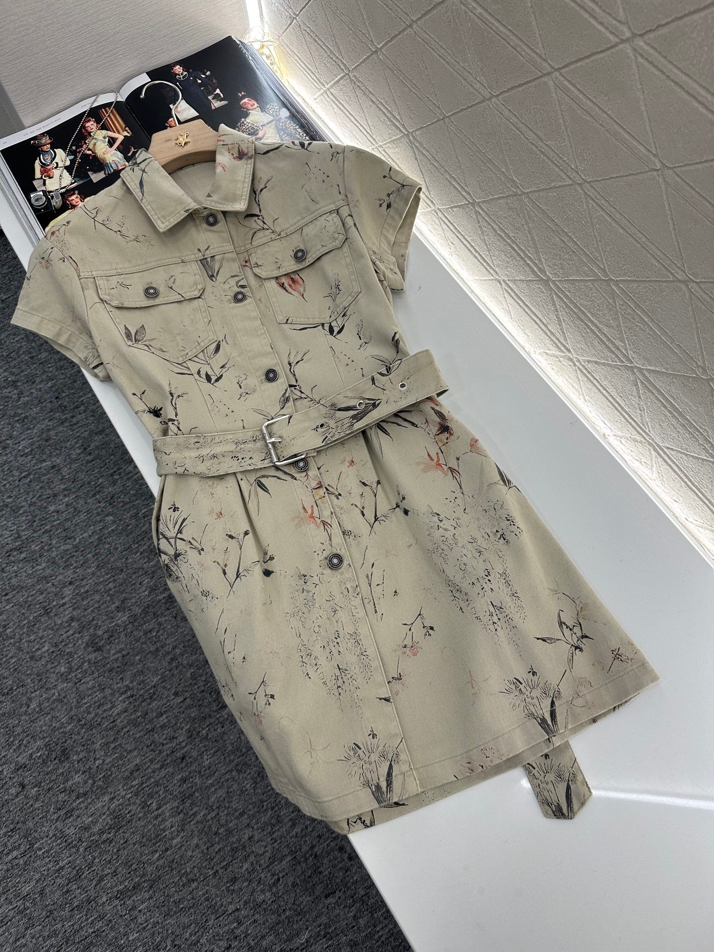 D*♥2025 new product Printed denim dress