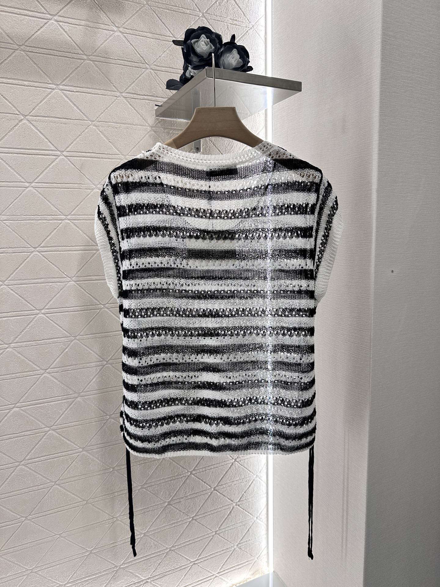L*♥2025 new product Embroidered knitted short sleeves