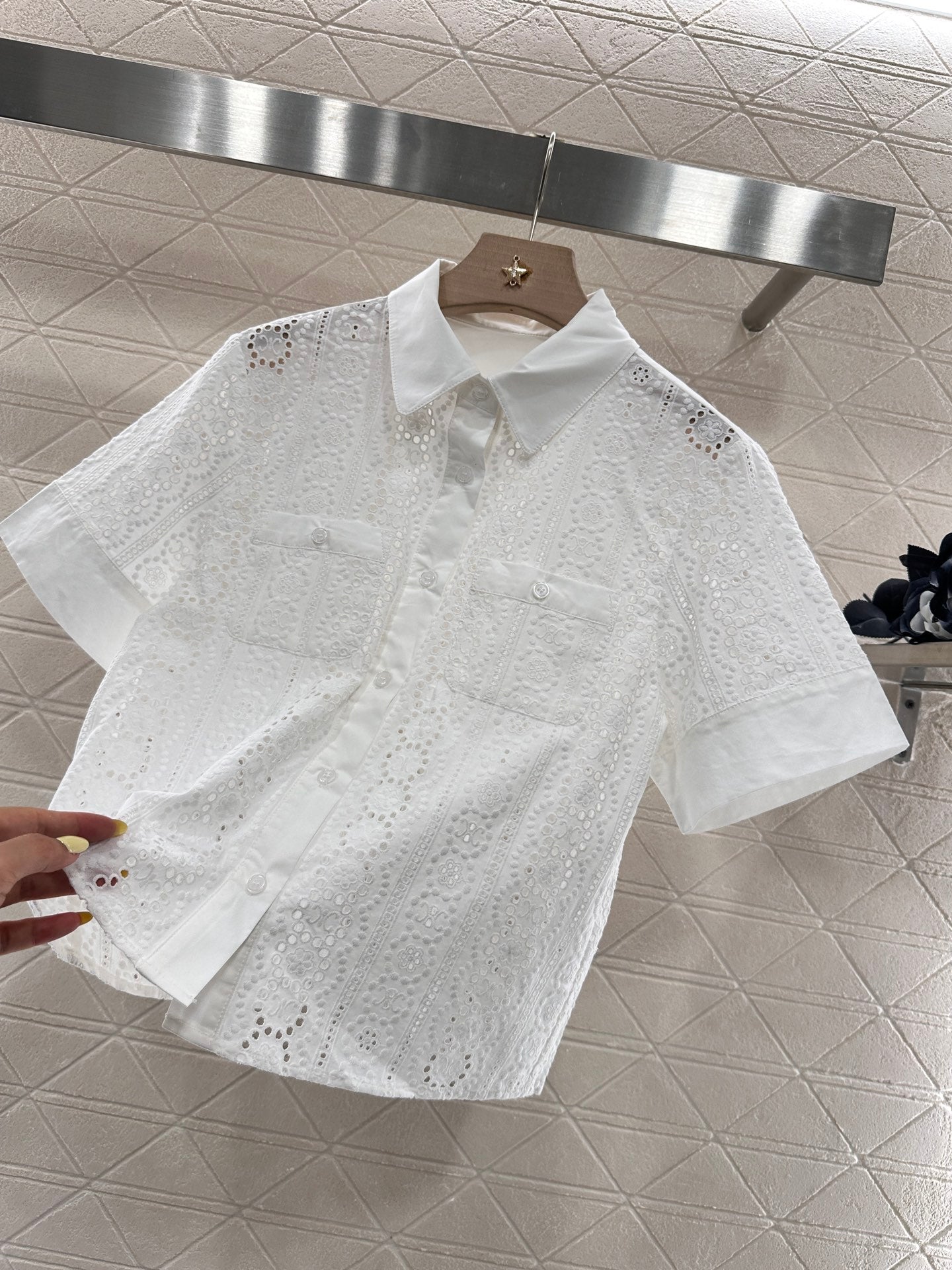 C*♥2025 new product Hollow shirt