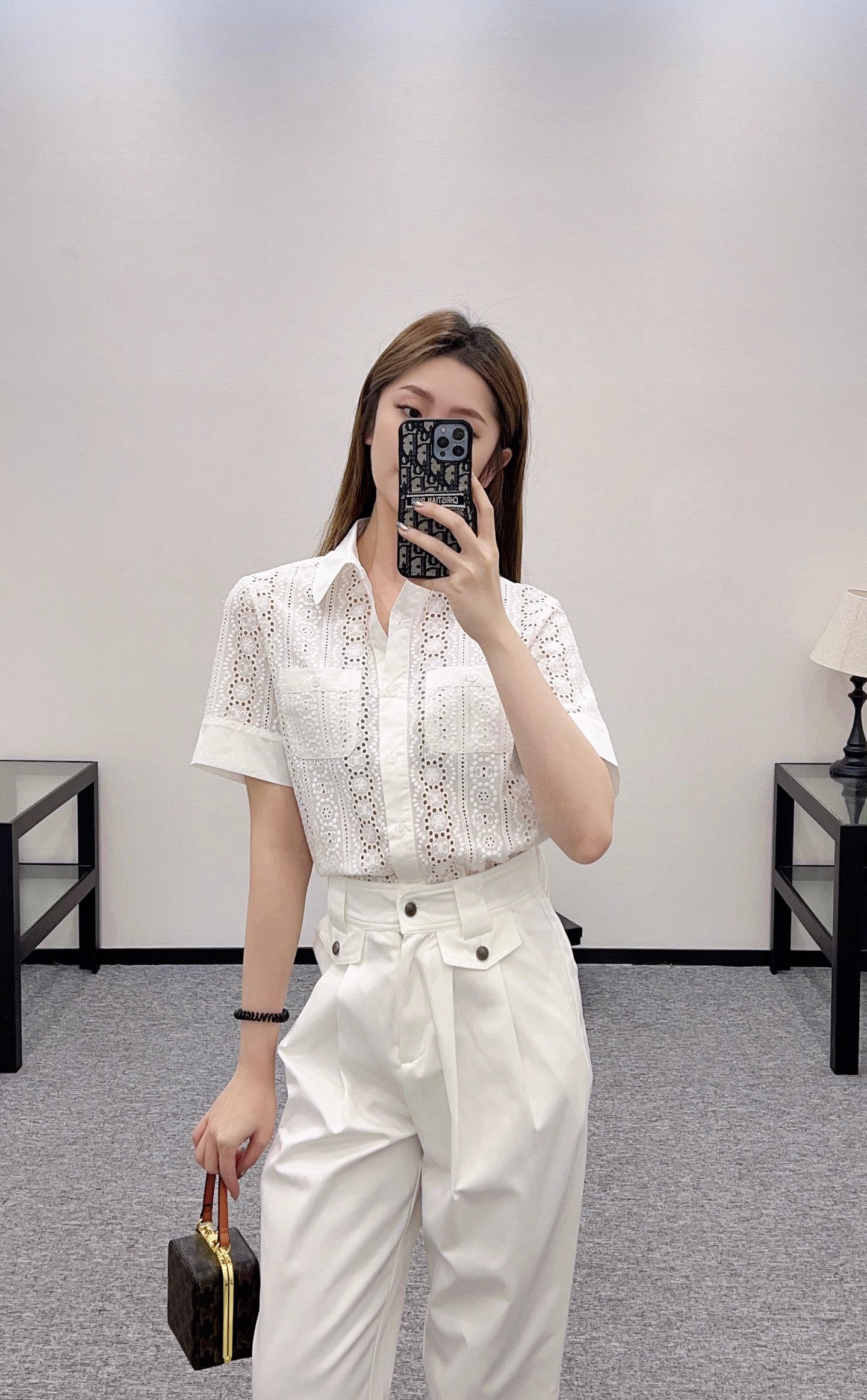 C*♥2025 new product Hollow shirt