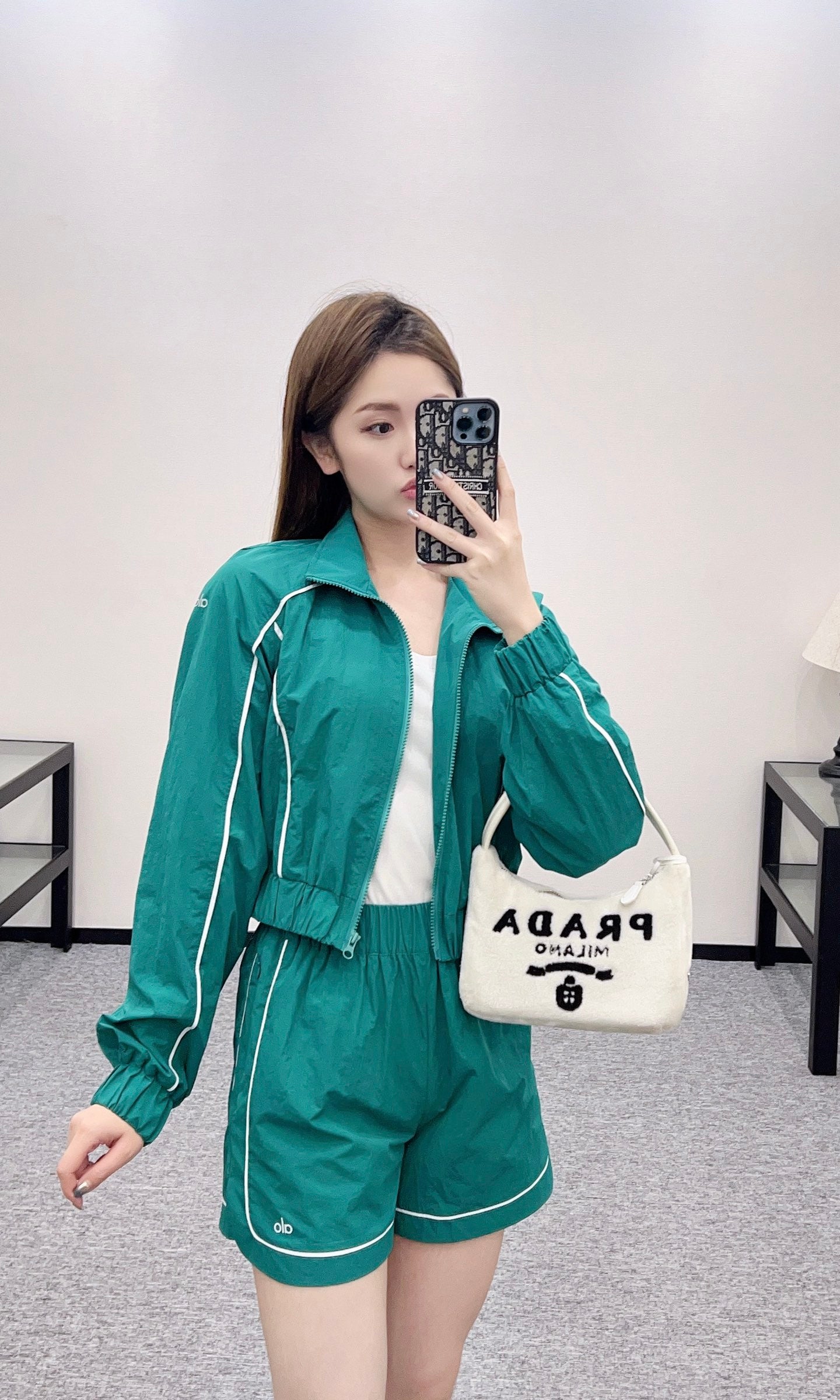 Alo*♥2025 new products Jacket, coat and shorts set
