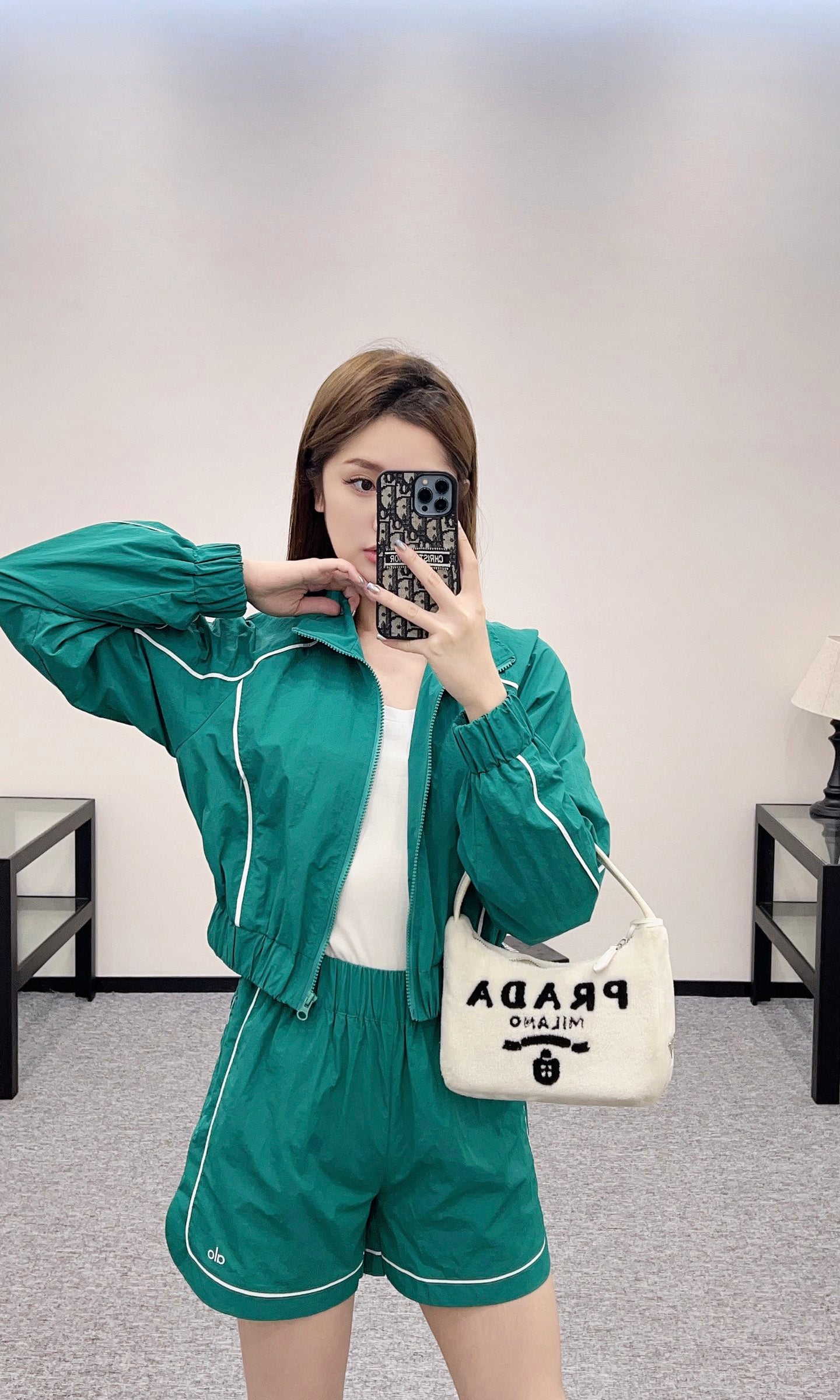 Alo*♥2025 new products Jacket, coat and shorts set