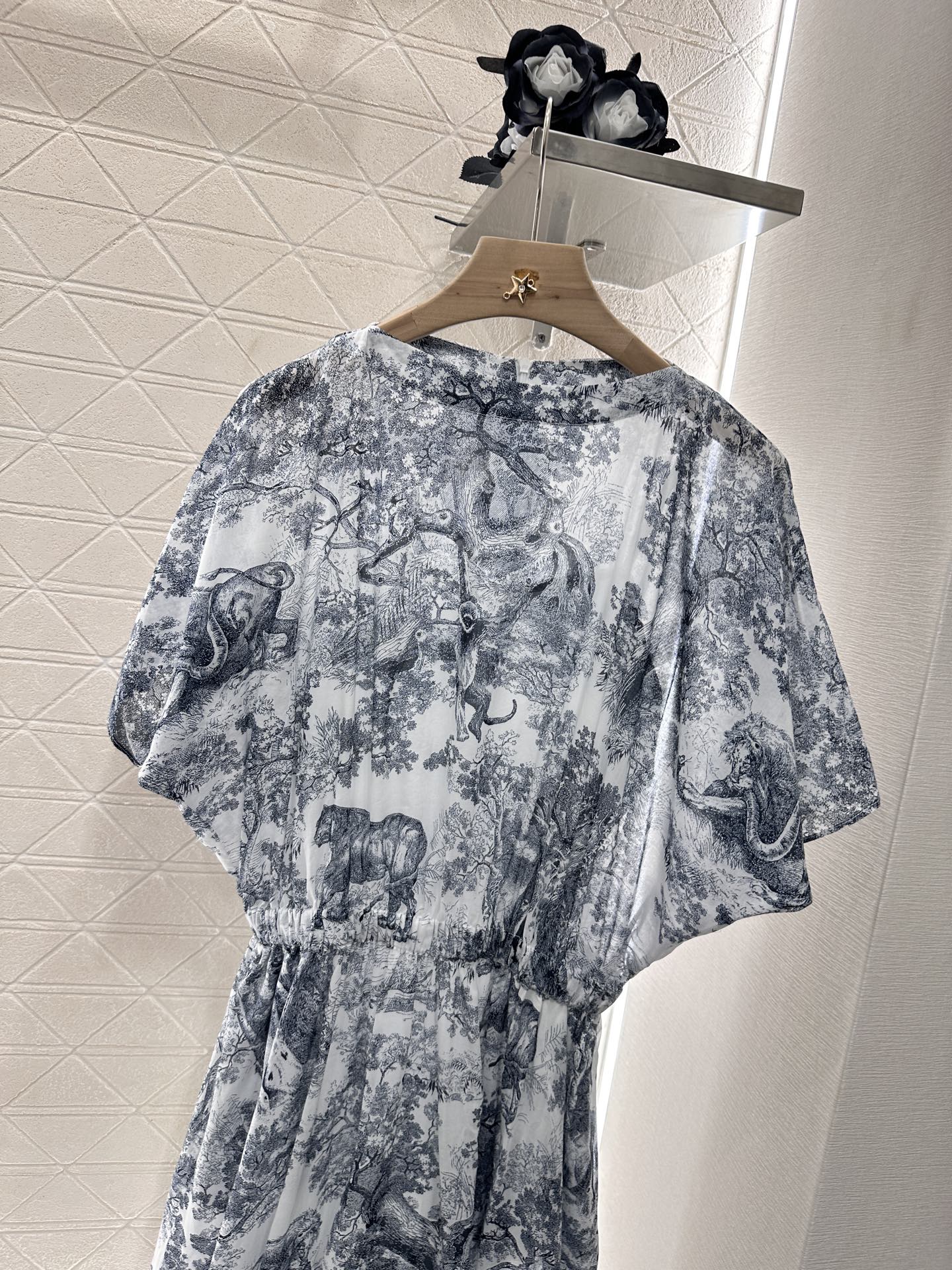 D*♥2025 new product Printed denim dress