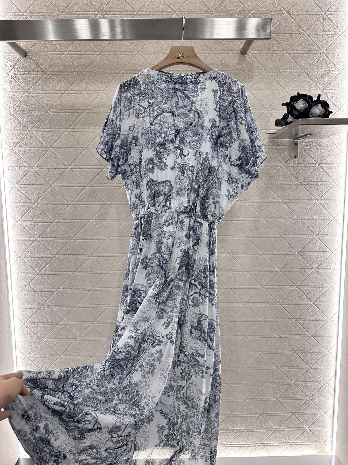 D*♥2025 new product Printed denim dress
