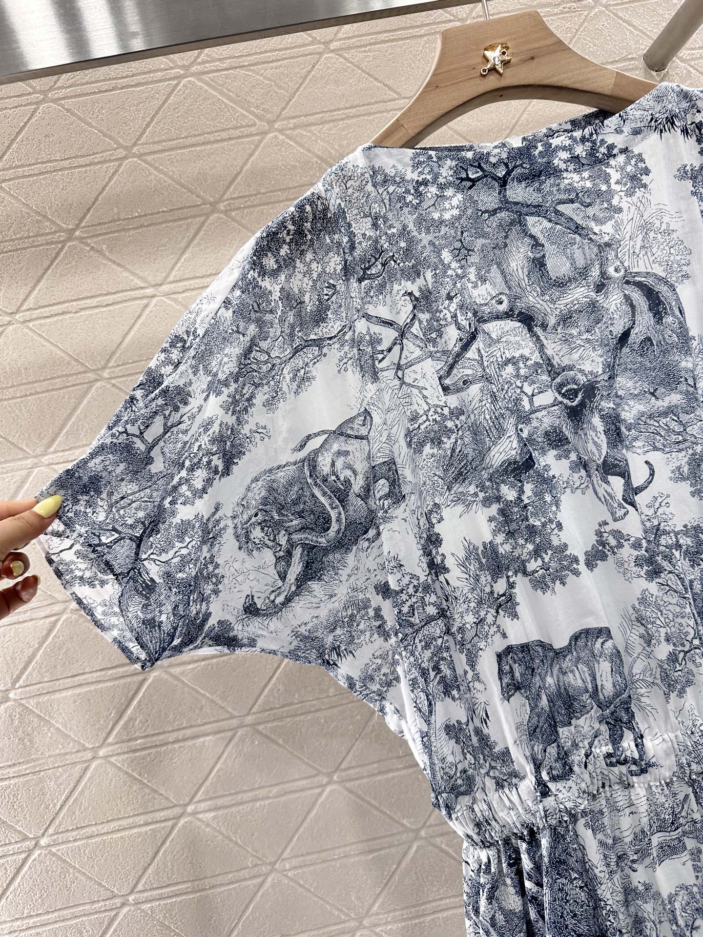 D*♥2025 new product Printed denim dress