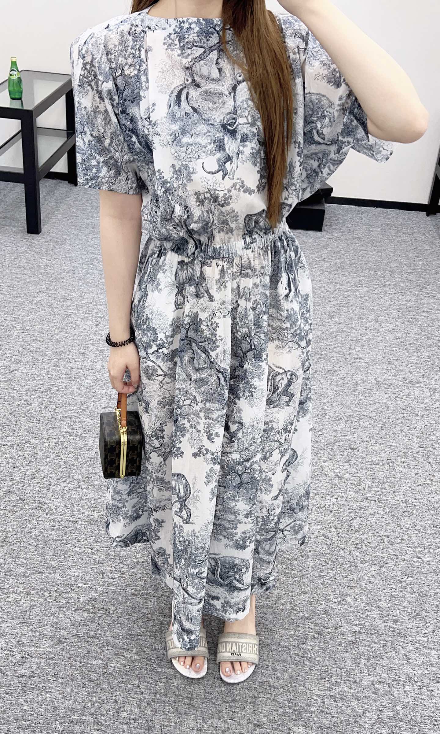 D*♥2025 new product Printed denim dress