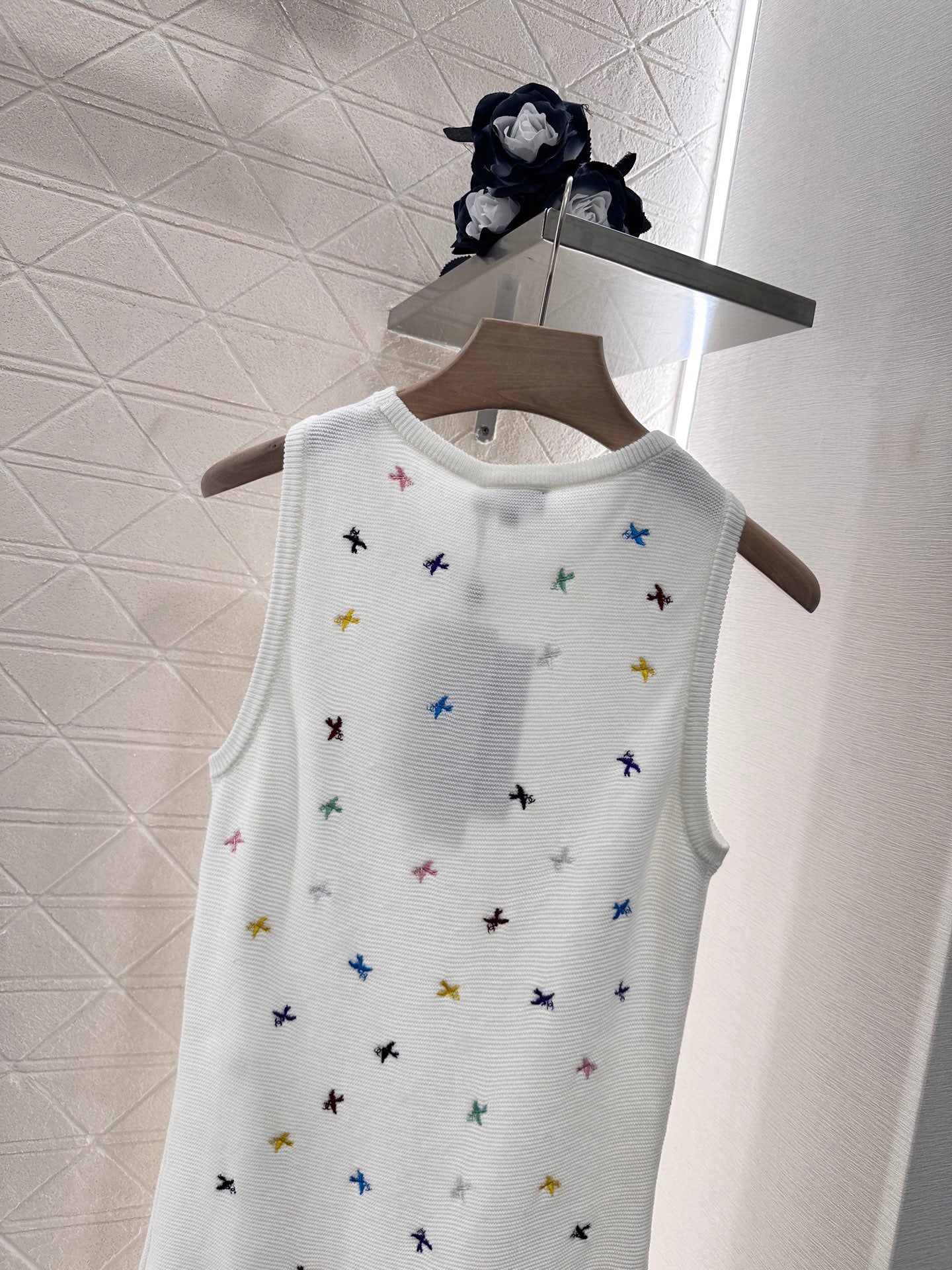 C*♥2025 new product Embroidered vest dress