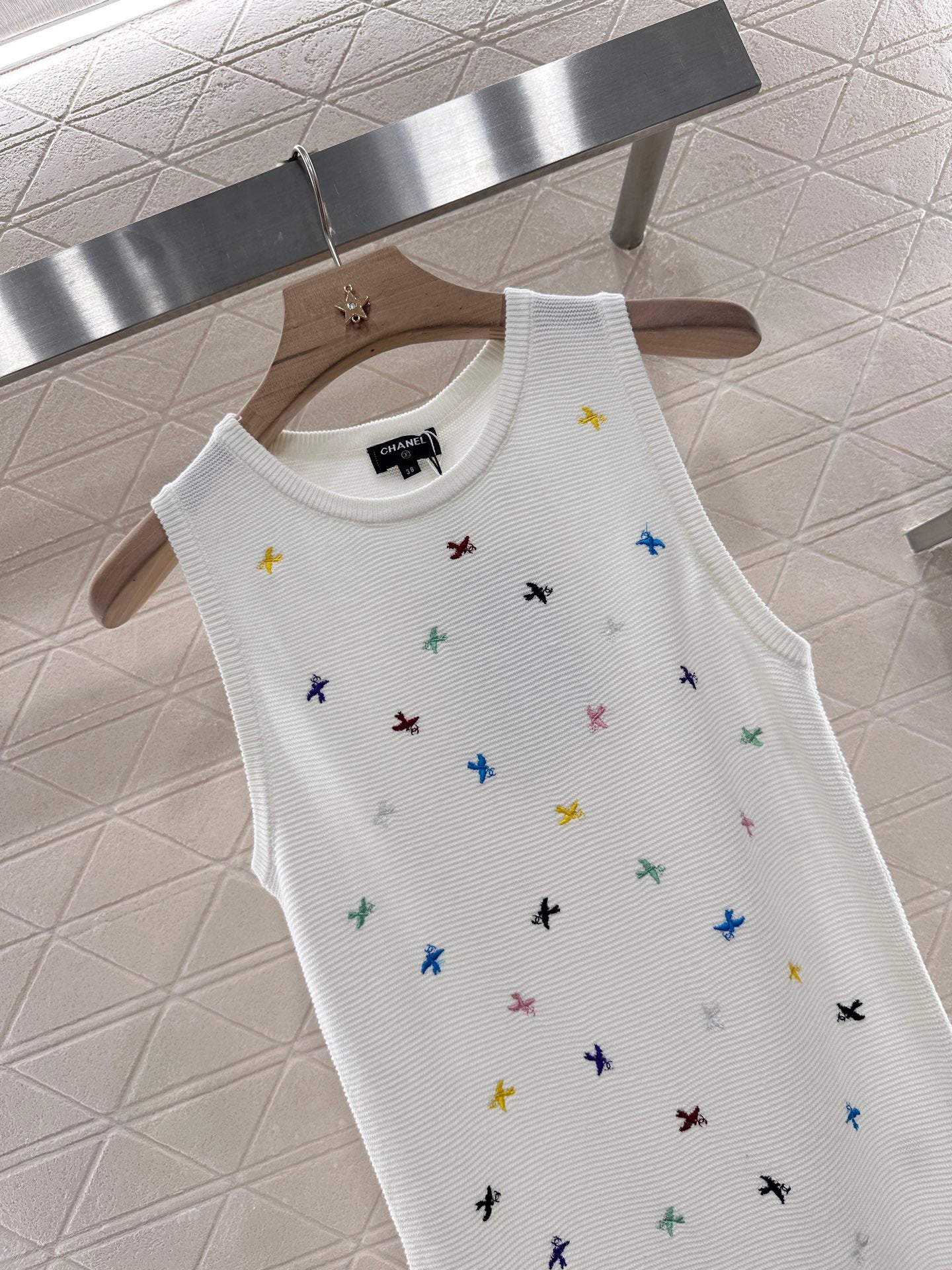 C*♥2025 new product Embroidered vest dress