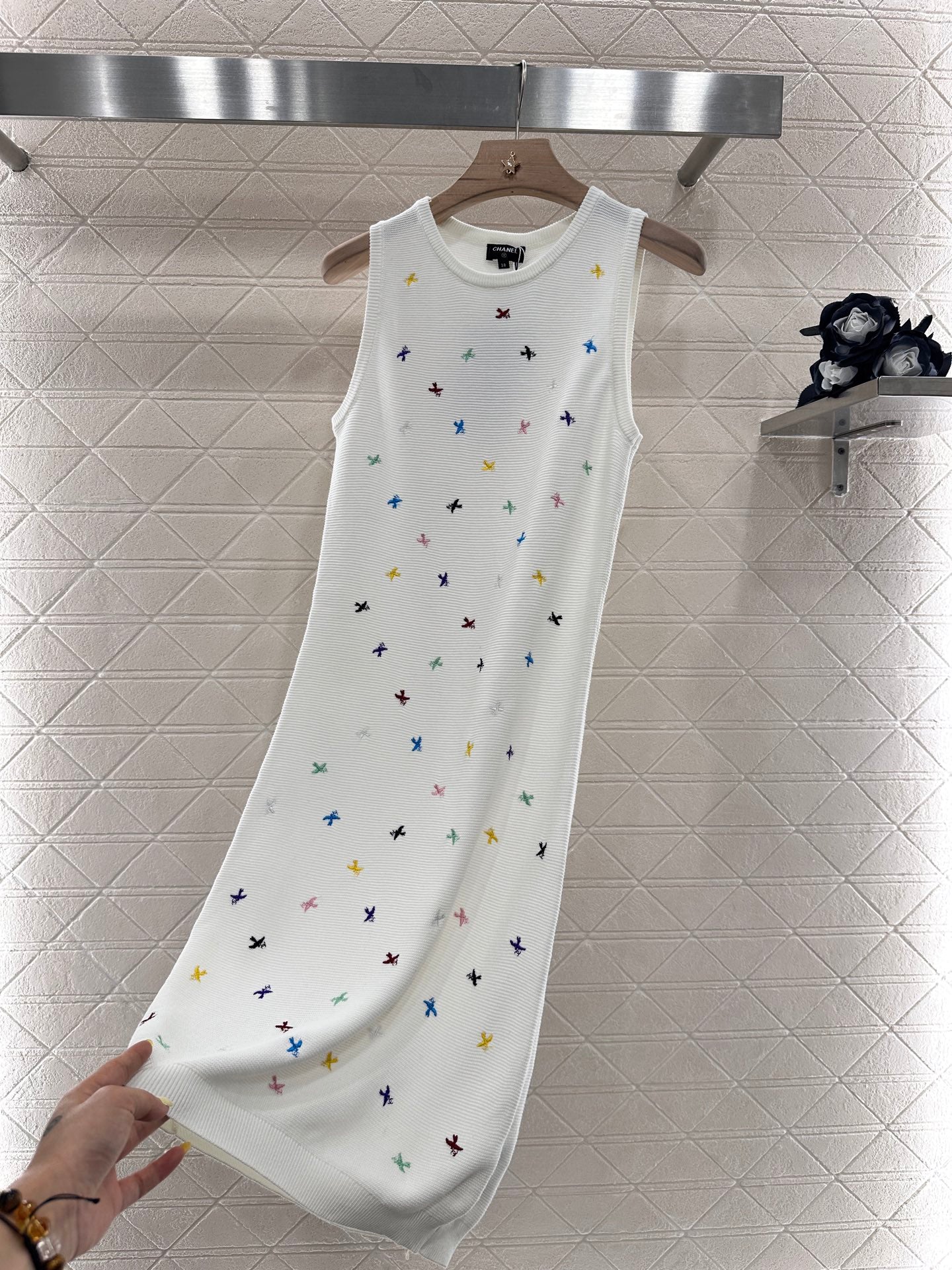 C*♥2025 new product Embroidered vest dress